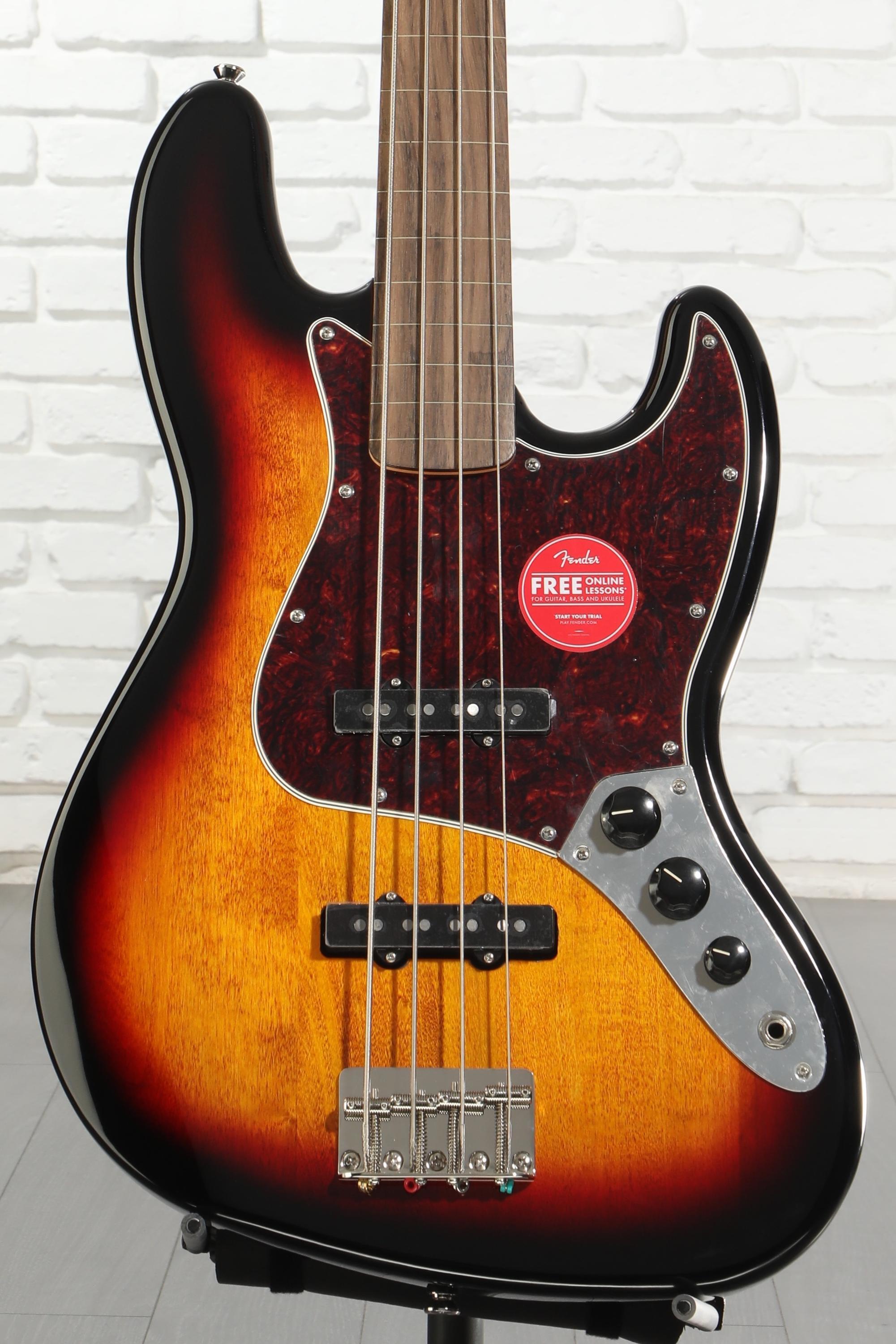 Squier Classic Vibe '60s Fretless Jazz Bass - 3-Tone Sunburst