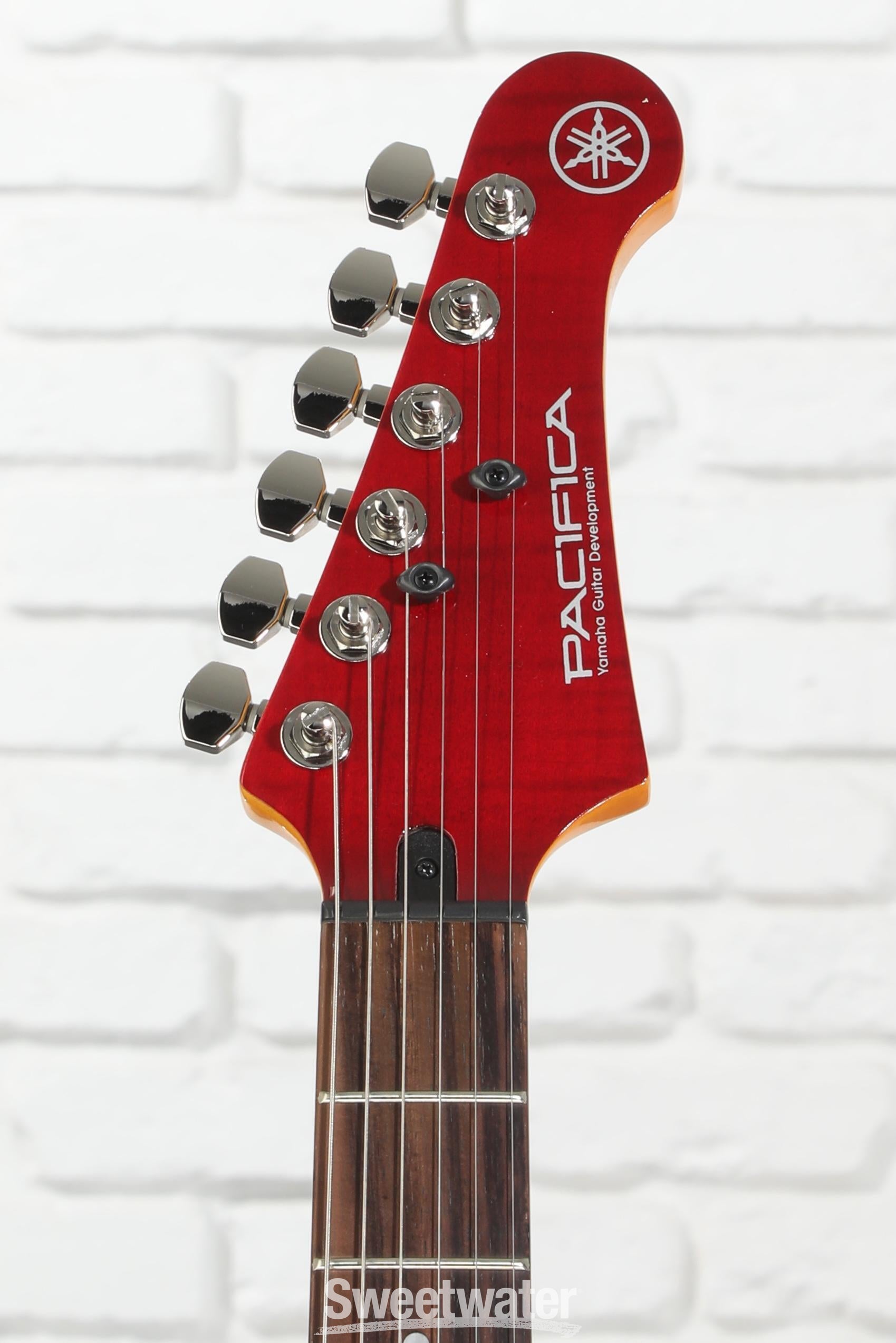 Yamaha PAC612VIIFMX Pacifica Electric Guitar - Fired Red | Sweetwater
