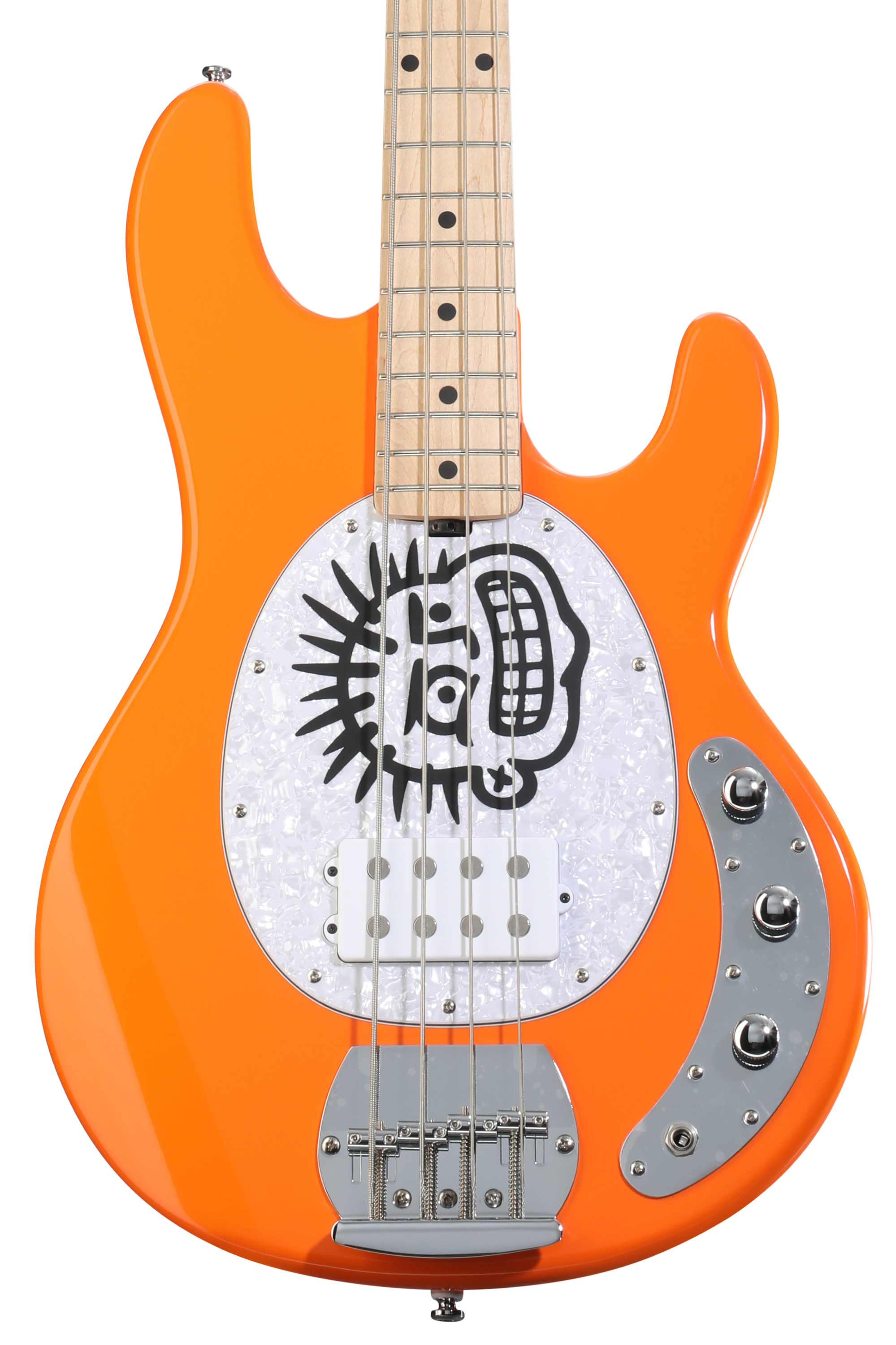 Sterling By Music Man Mike Herrera Signature StingRay Electric Bass Guitar - Orange Creamsicle