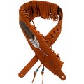 Photo of Levy's MS17AIF Suede Guitar Strap - Fringe Feather