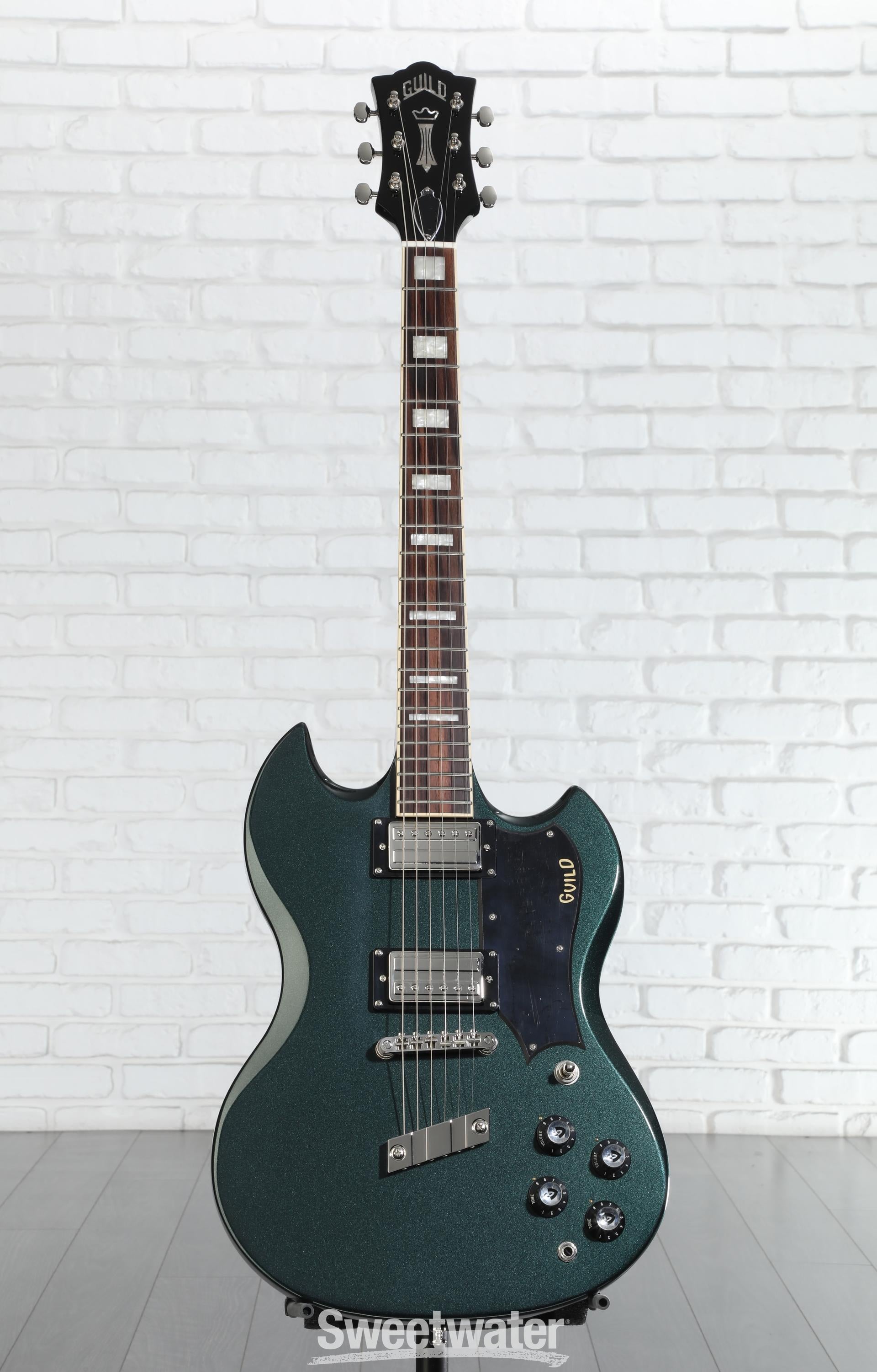 Guild Polara Deluxe Electric Guitar - Kingswood Green | Sweetwater