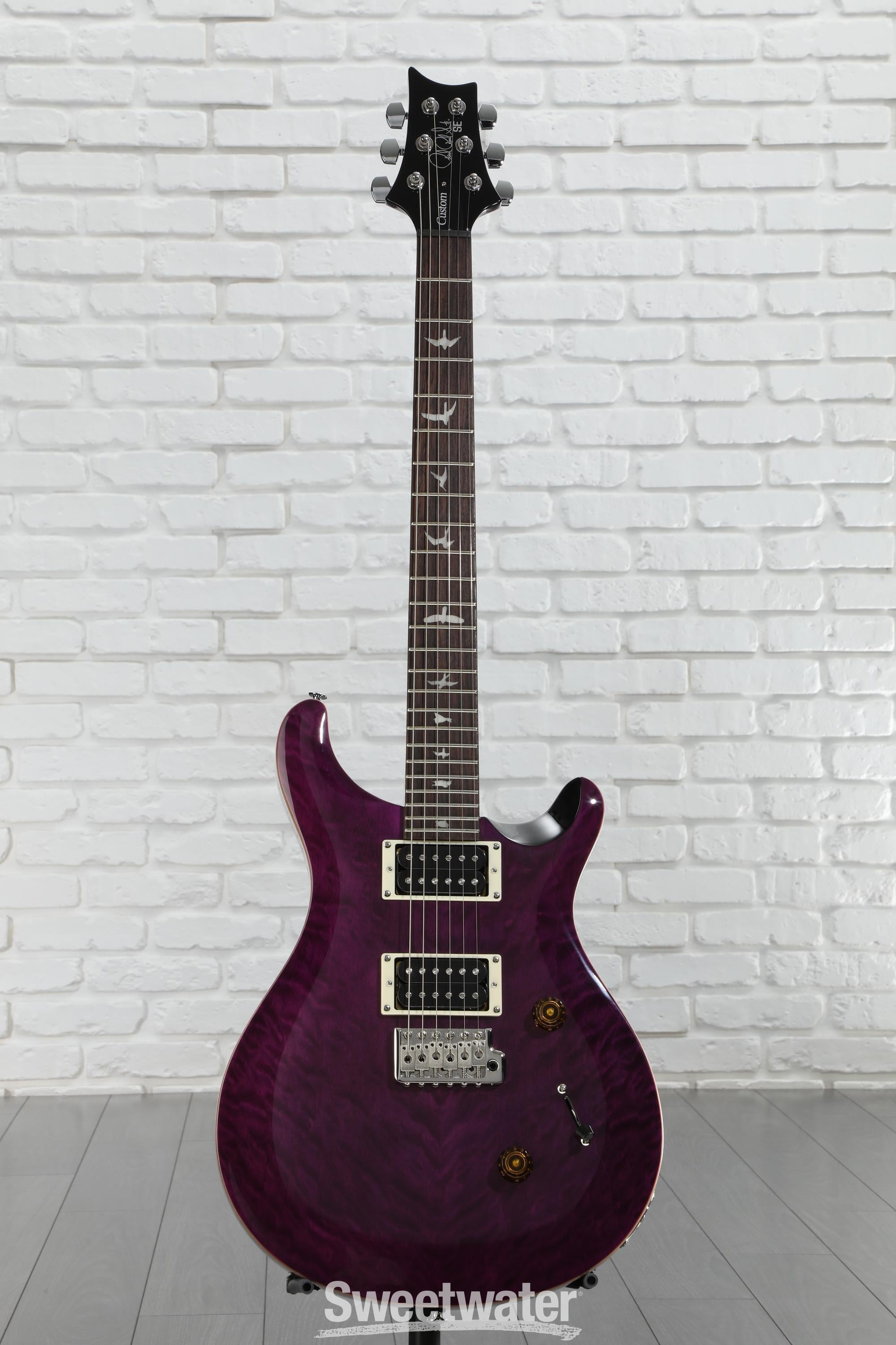 PRS SE Custom 24 Electric Guitar - Amethyst, Sweetwater Exclusive