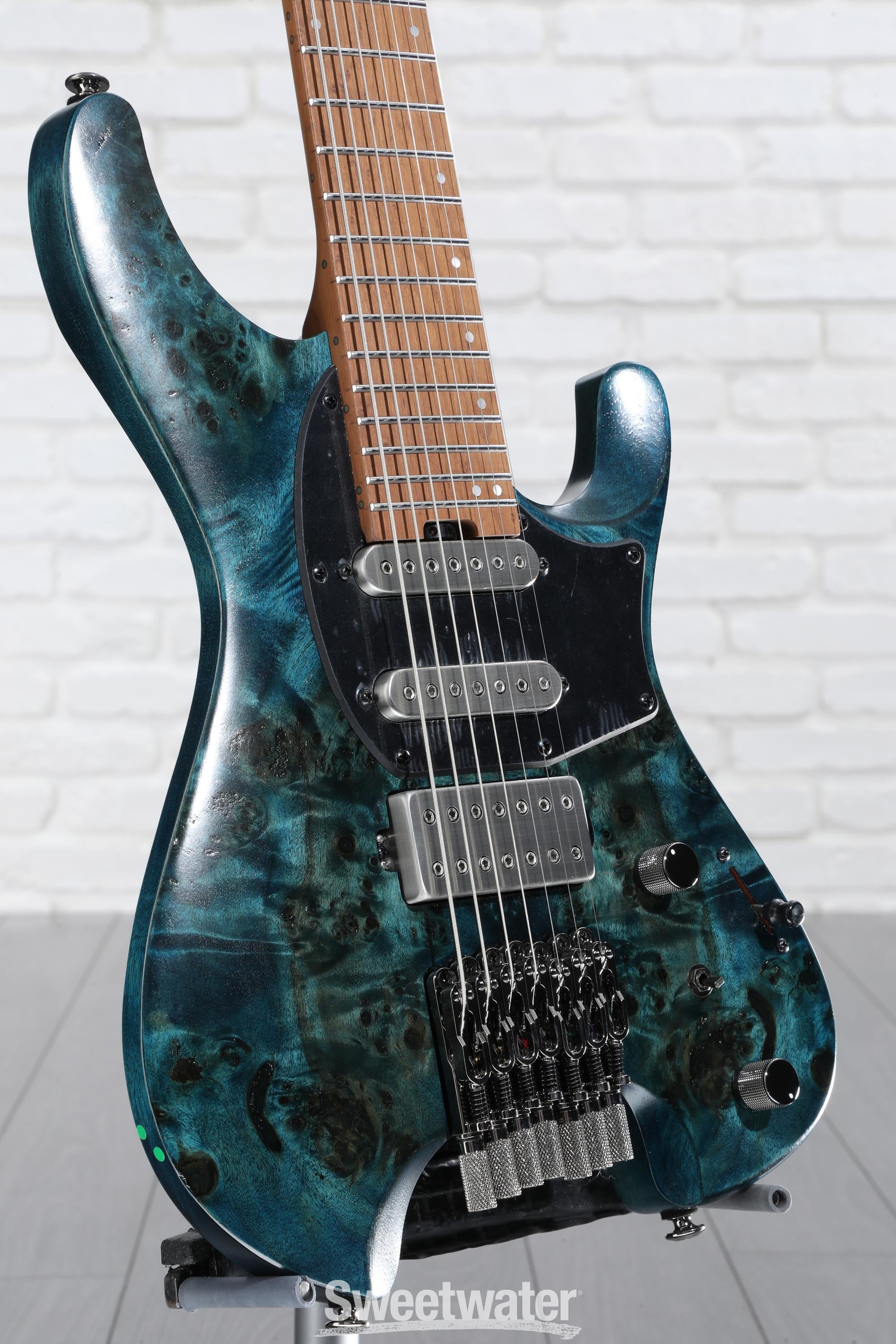 Ibanez Q547PB 7-string Electric Guitar - Cosmic Blue Low Gloss