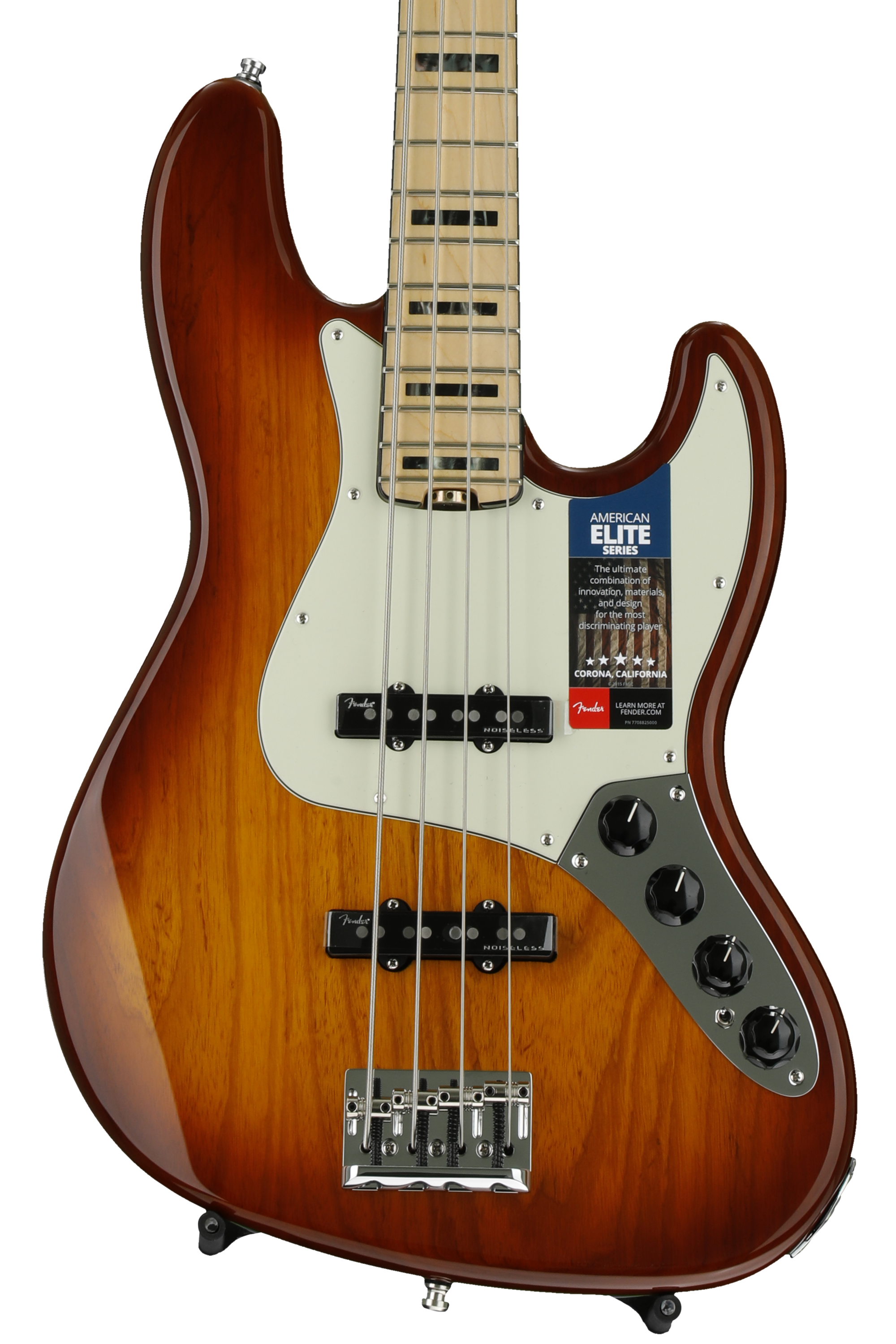 Fender American Elite Jazz Bass - Tobacco Sunburst, Maple
