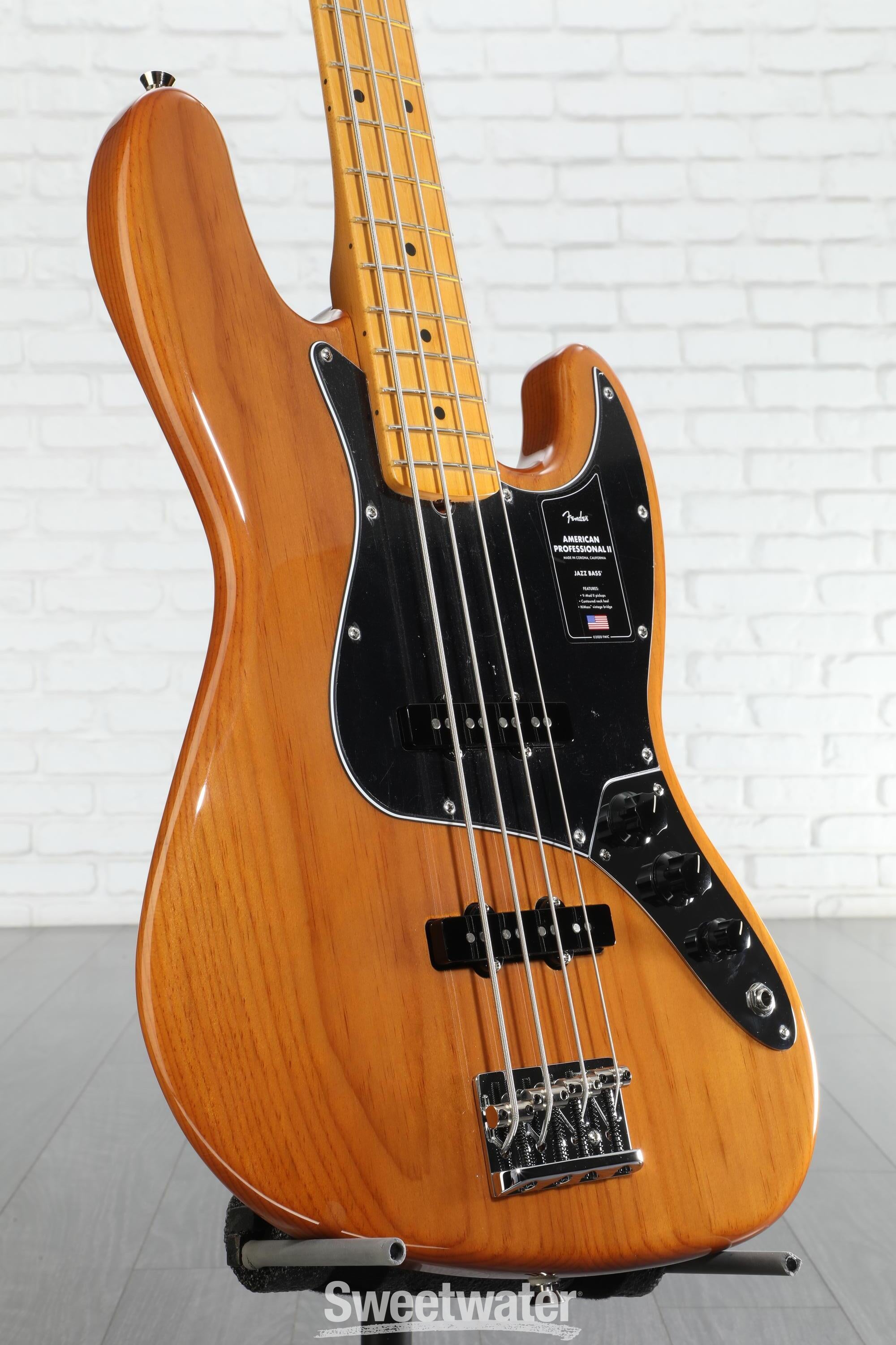 Fender American Professional II Jazz Bass Guitar - Natural