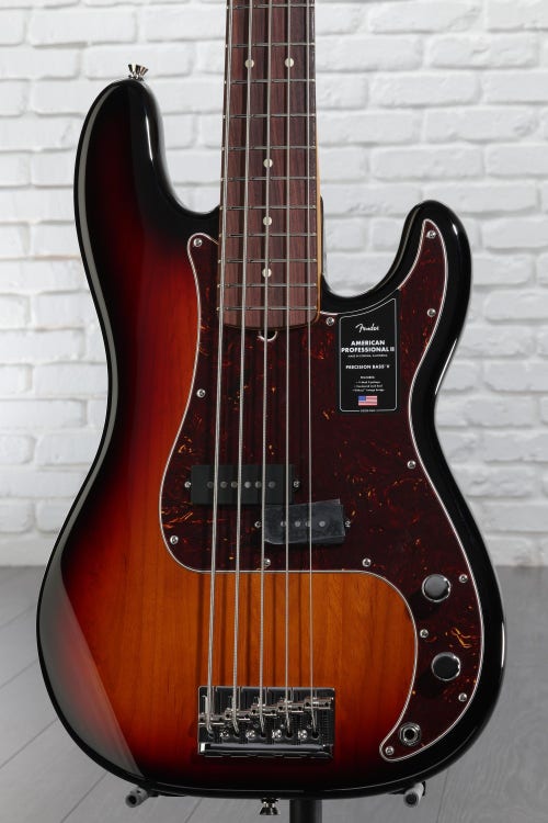 Fender American Professional II Precision Bass V - 3-color Sunburst, Rosewood Fingerboard