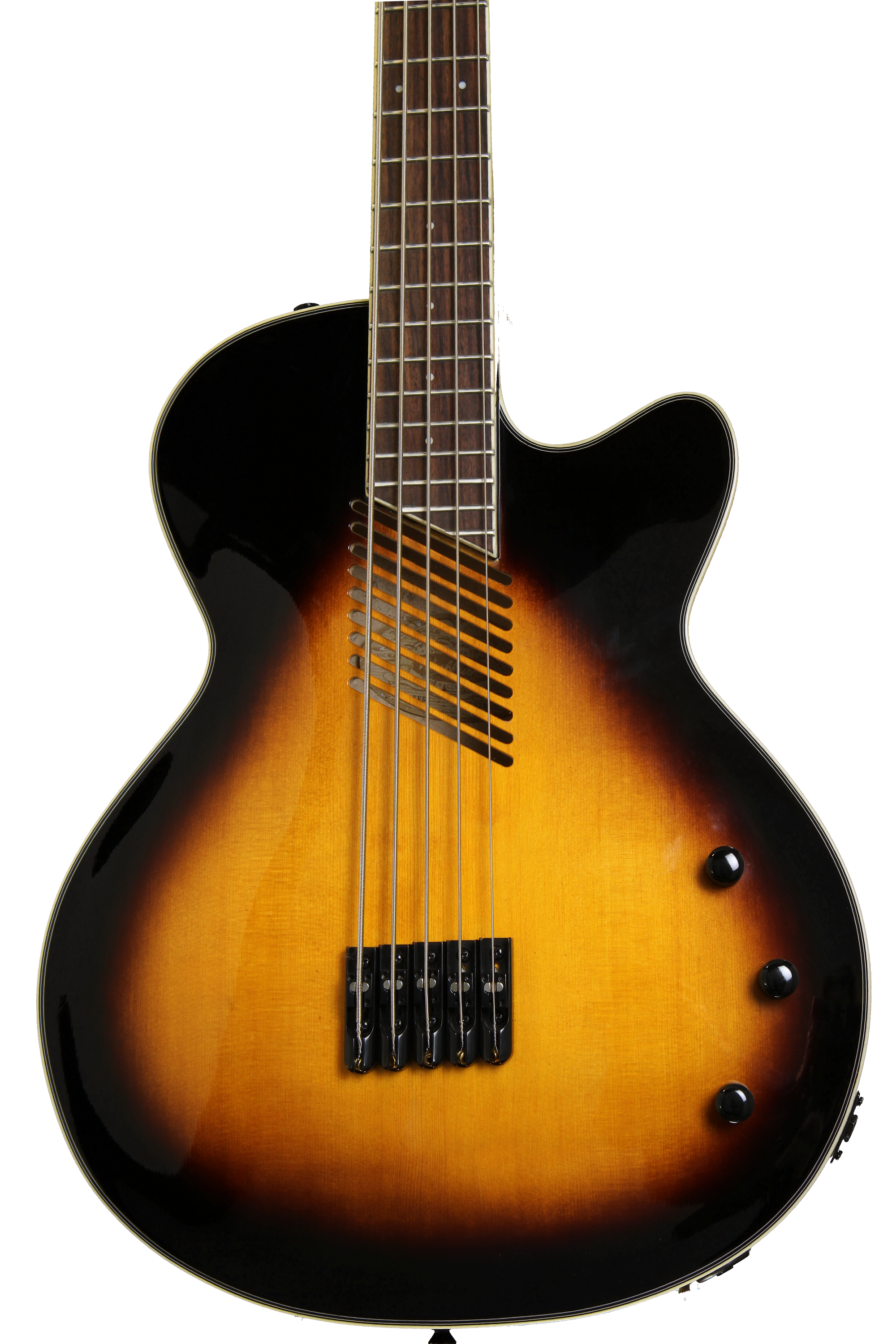 Washburn AB45VSK Cutaway Acoustic 5 String Bass - Vintage Sunburst