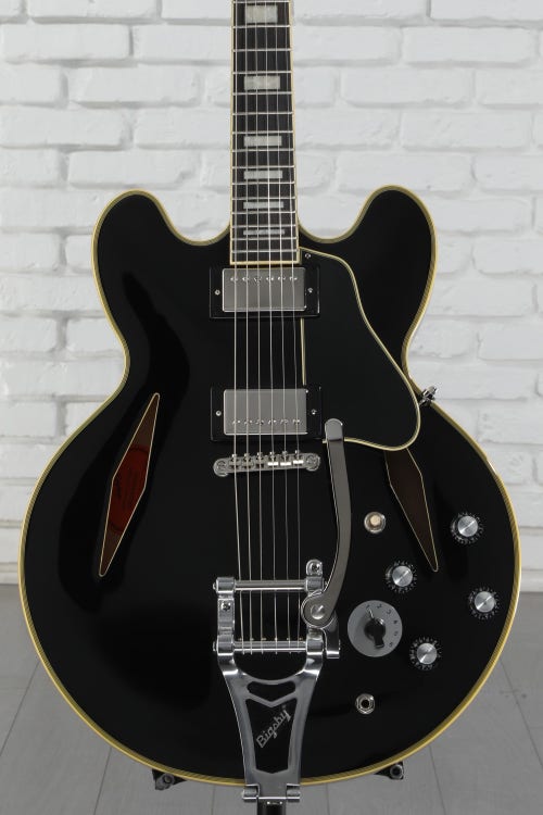 Epiphone Shinichi Ubukata ES-355 Custom Bigsby Semi-hollowbody Electric Guitar - Ebony