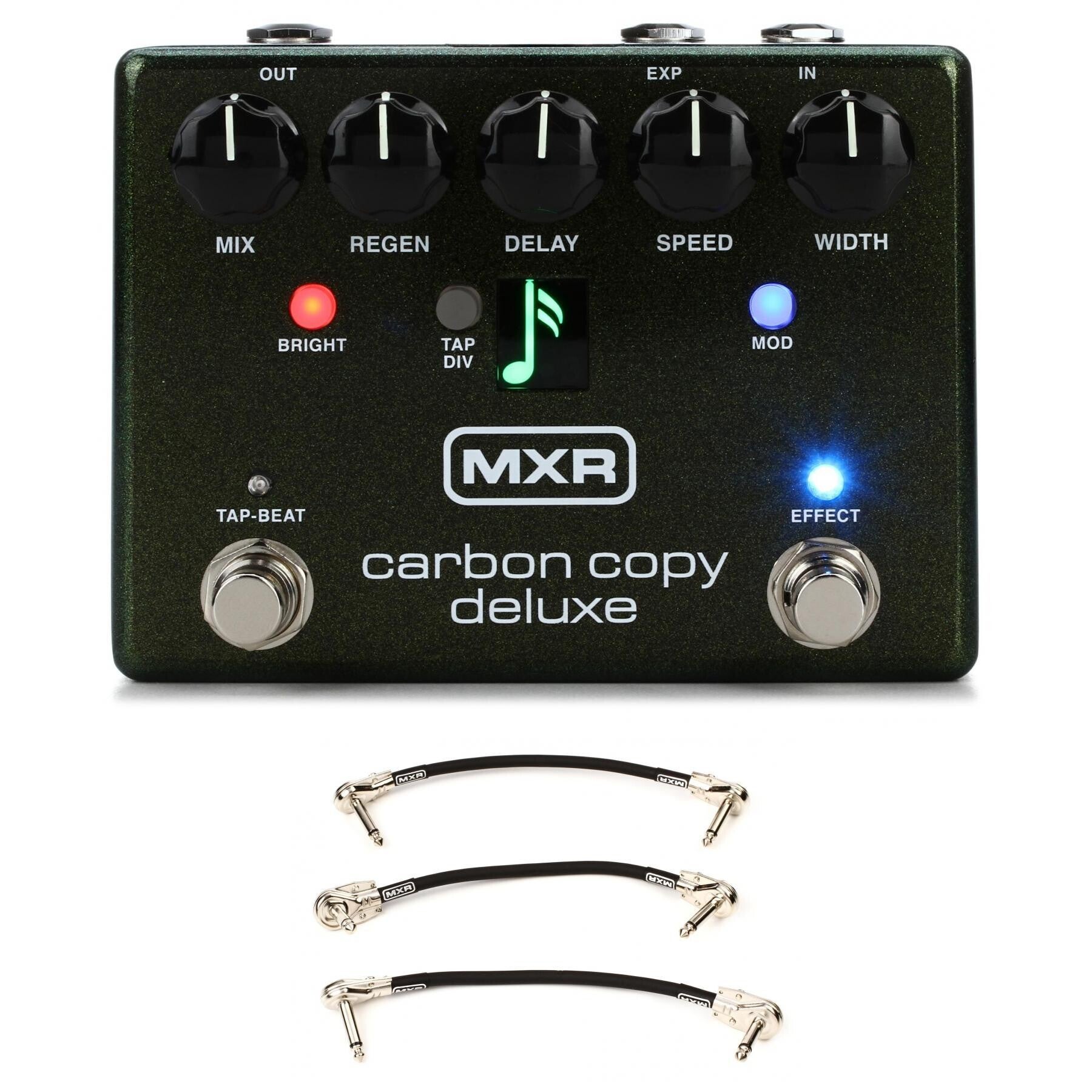 MXR M292 Carbon Copy Deluxe Analog Delay Pedal with Patch Cables