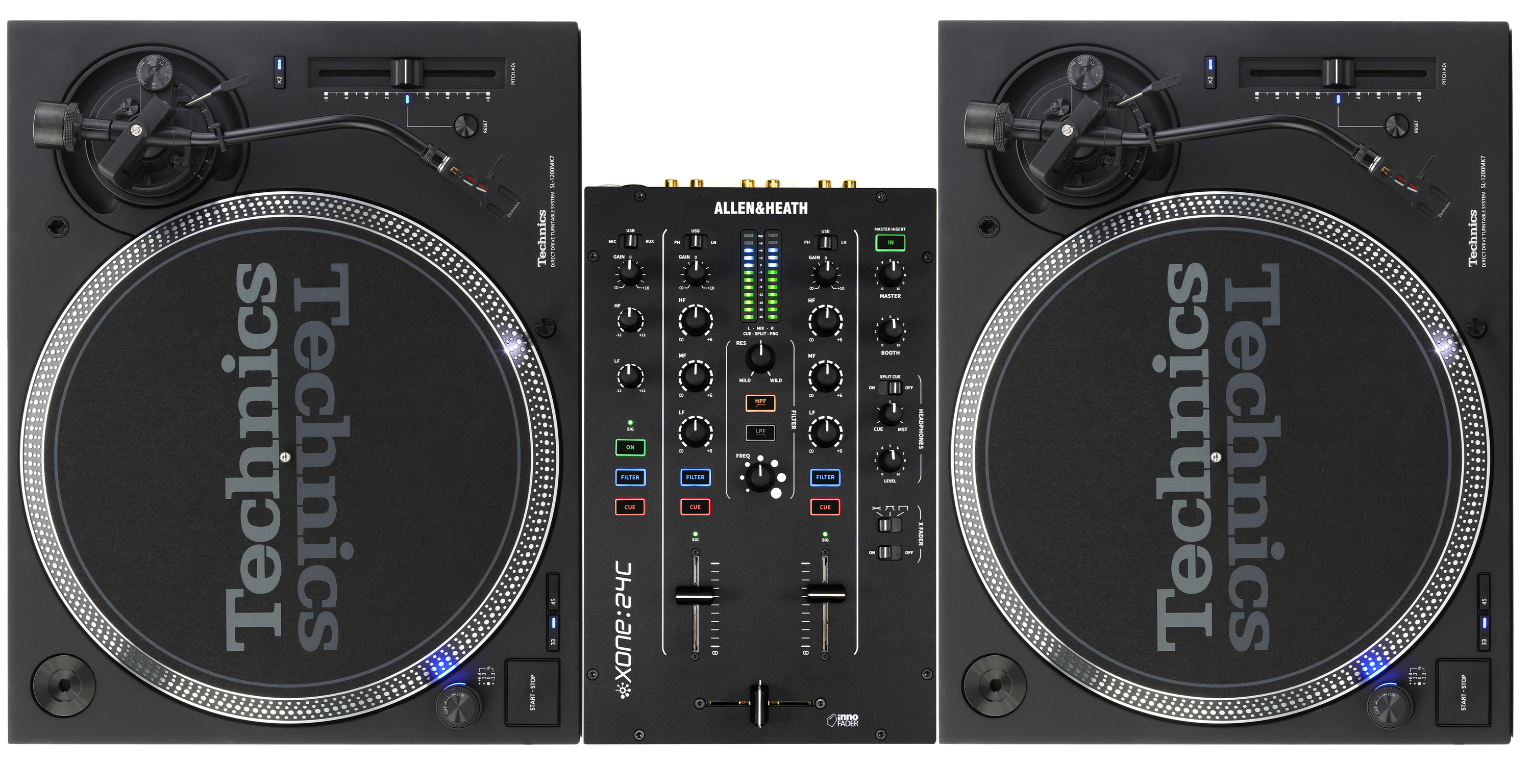 Allen & Heath Xone:24C 2+1 Channel Analog DJ Mixer/Interface with