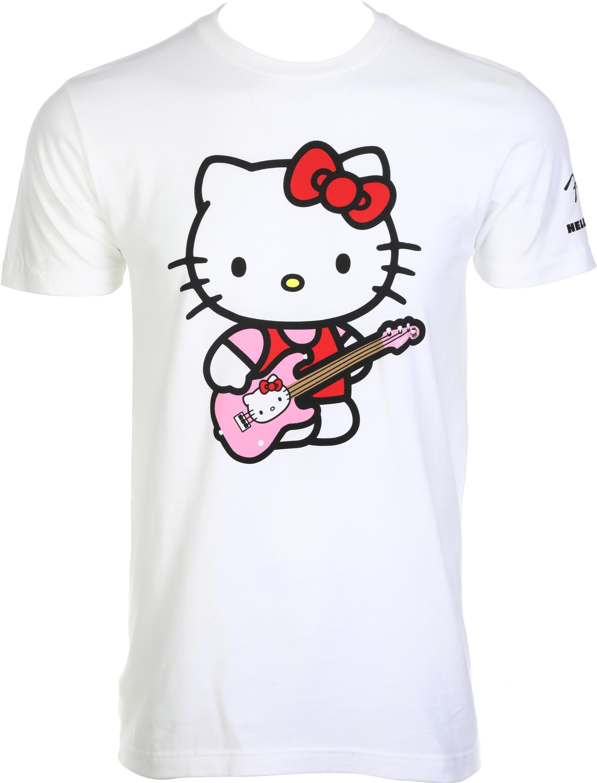 Fender x Hello Kitty Sleeve Hit Logo Tee - White, Large