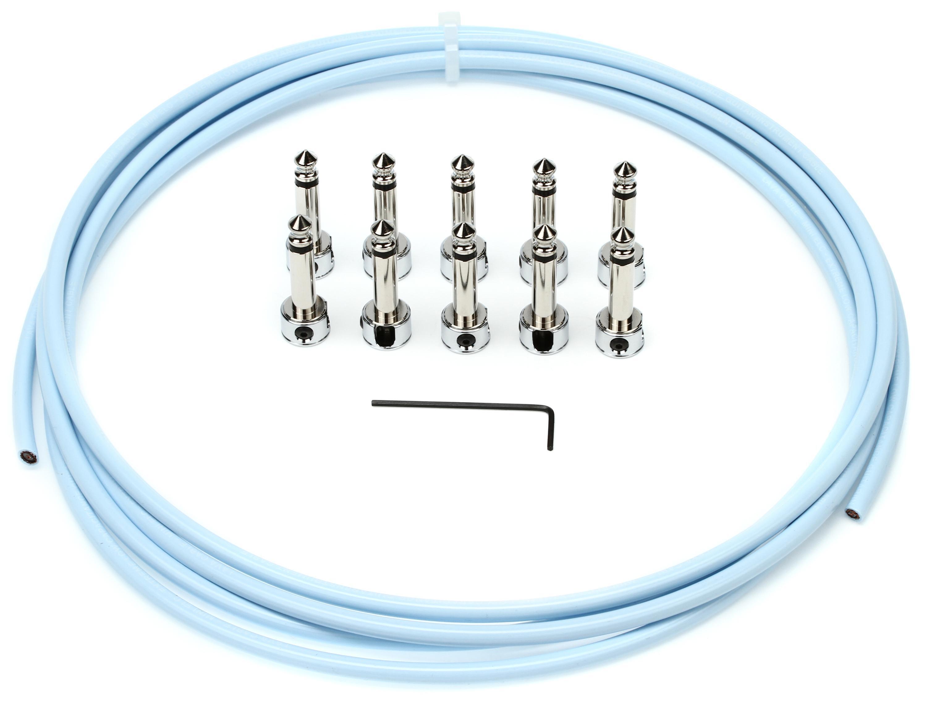 Lava Cable Piston Pedalboard Cable Kit 10 foot Blue Sweetwater