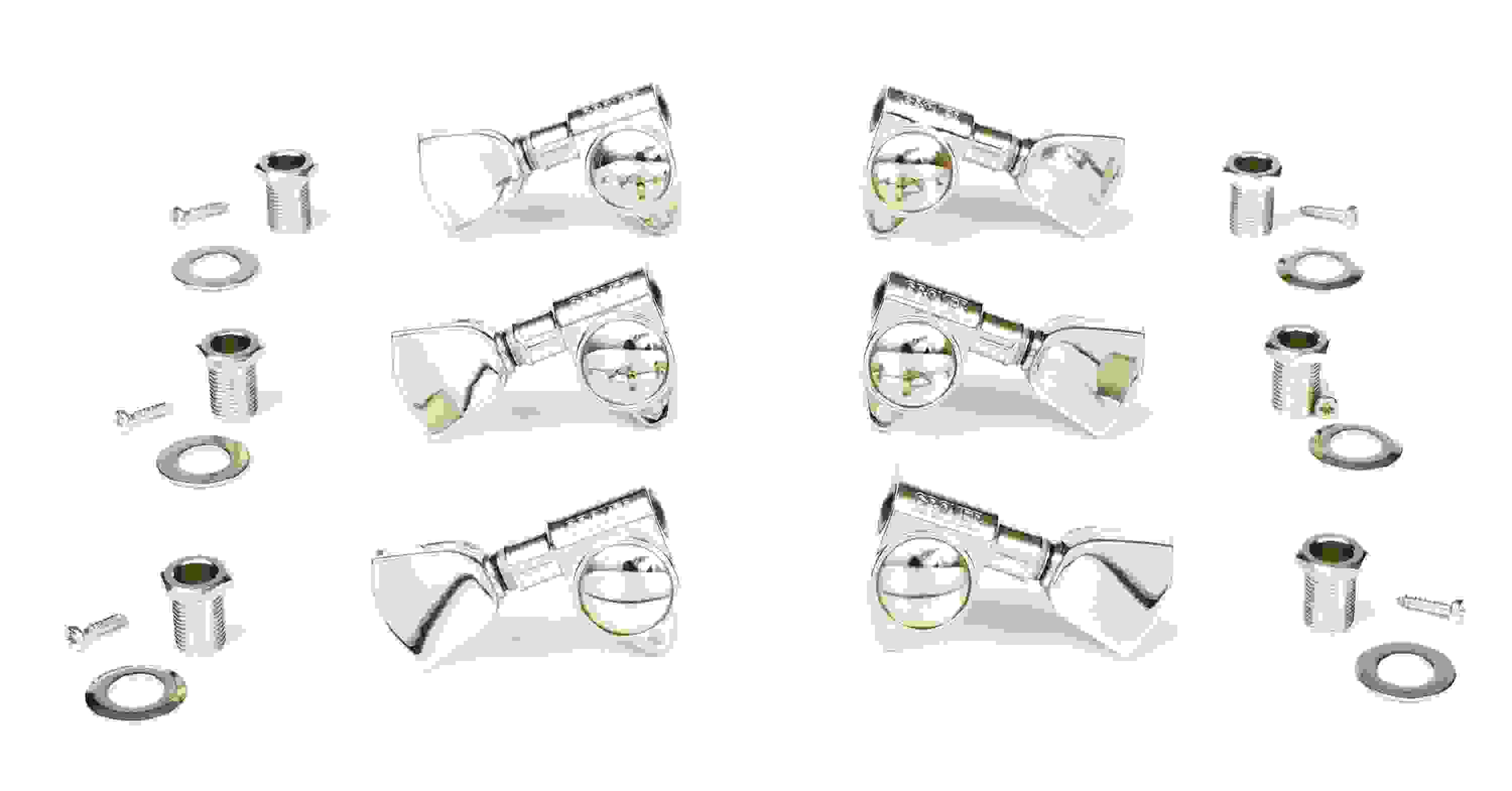 Gibson Accessories Modern Tuning Machine Heads - Nickel with Metal Buttons