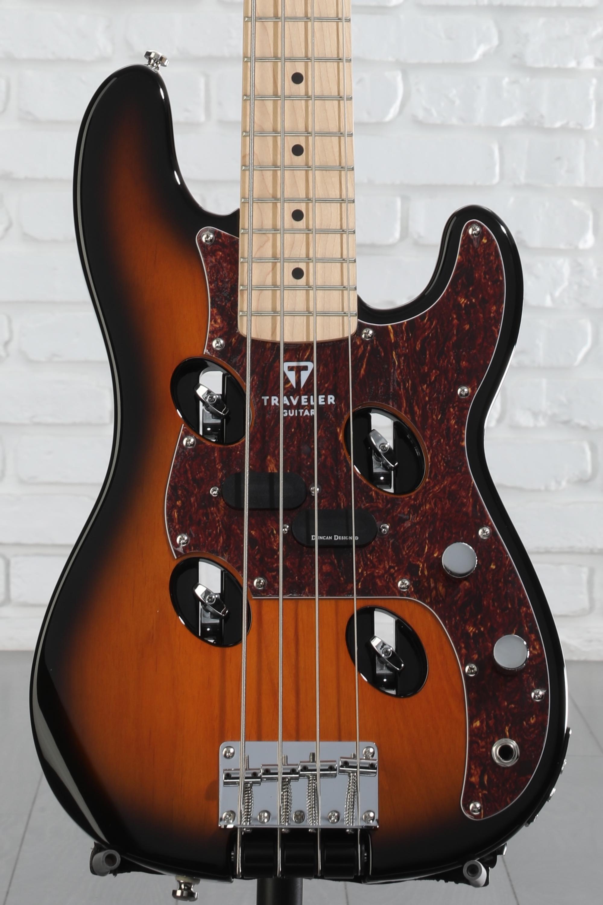 Traveler Guitar TB-4P Bass Guitar - Sunburst | Sweetwater