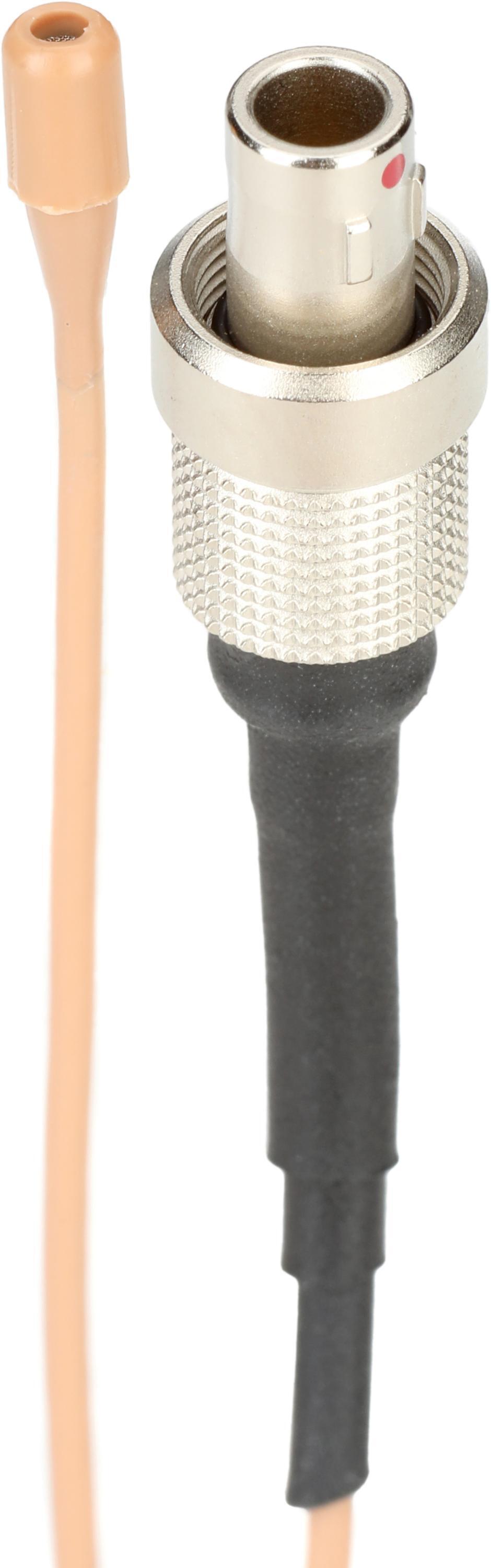 Photo of Countryman B6 Omnidirectional Lavalier Microphone - Mid Gain with Fixed LEMO 3-pin Connector for Sennheiser Wireless, Tan