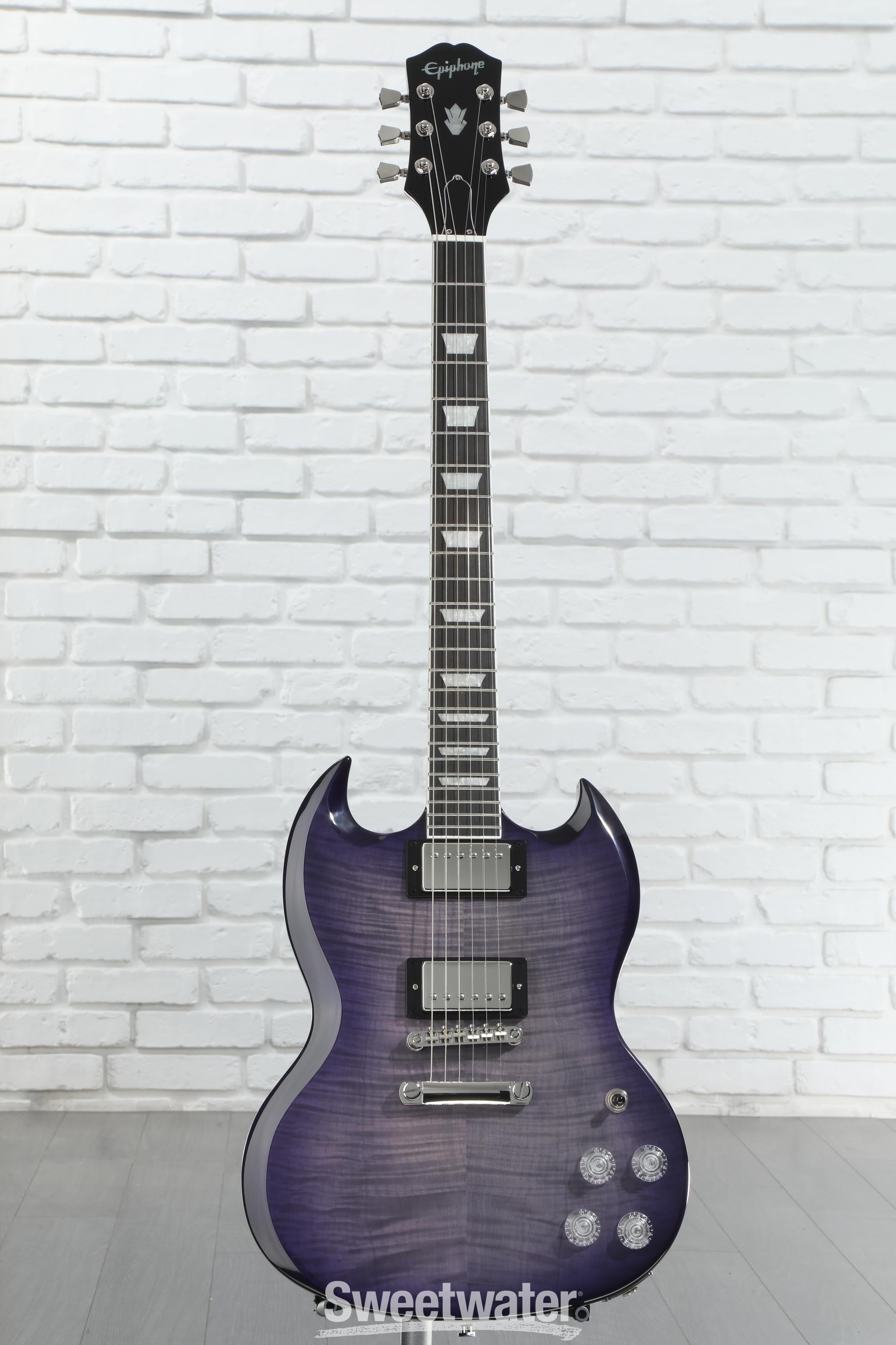 Epiphone SG Modern Figured Electric Guitar - Purple Burst