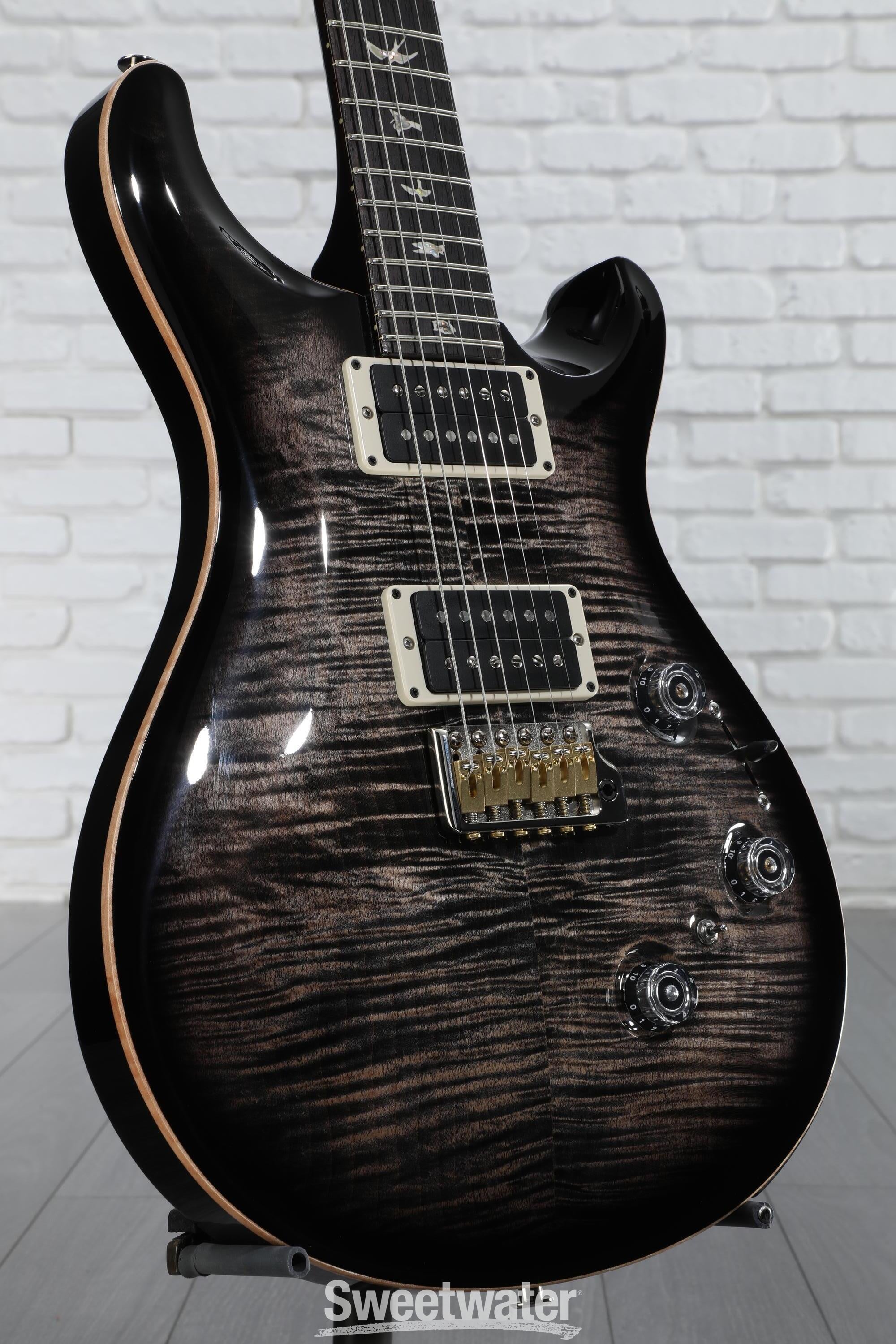 PRS Custom 24 Piezo Electric Guitar - Charcoal Burst | Sweetwater