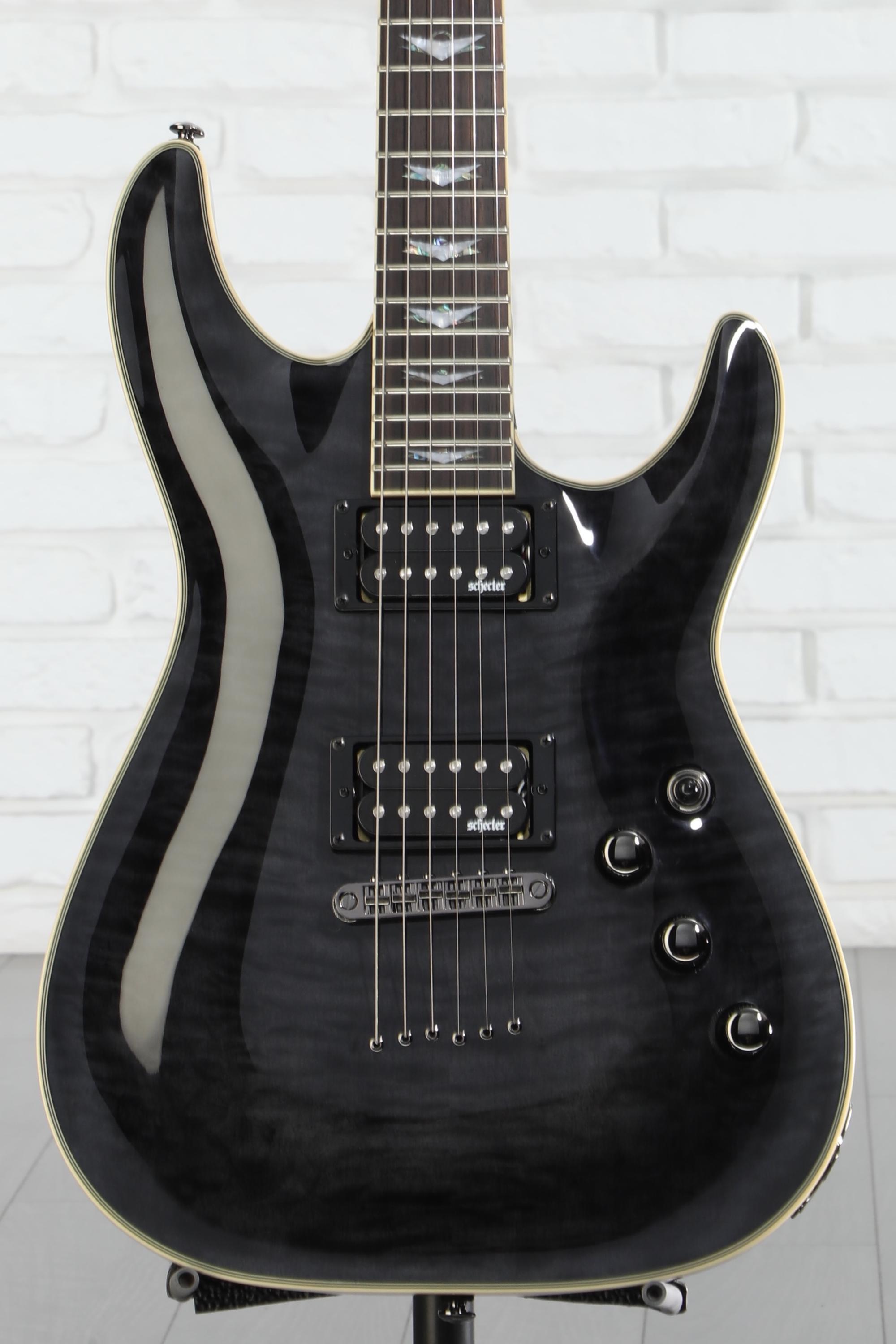 Schecter Omen Extreme-6 Electric Guitar - See-Thru Black | Sweetwater