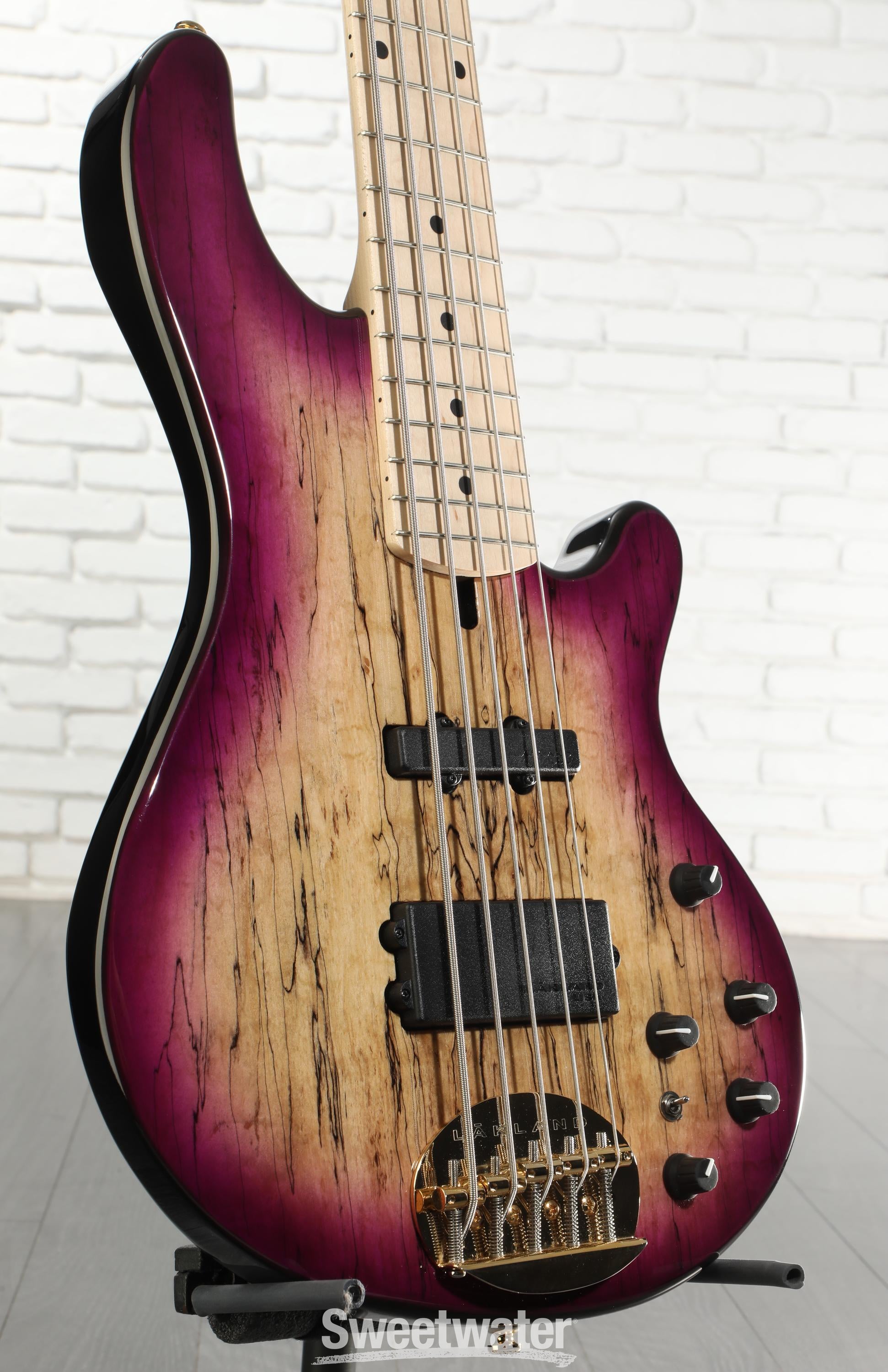 Lakland 55-02 Deluxe Bass Guitar - Violet Burst with Maple