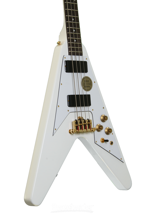 Epiphone Korina Flying V Bass LTD - Alpine White | Sweetwater