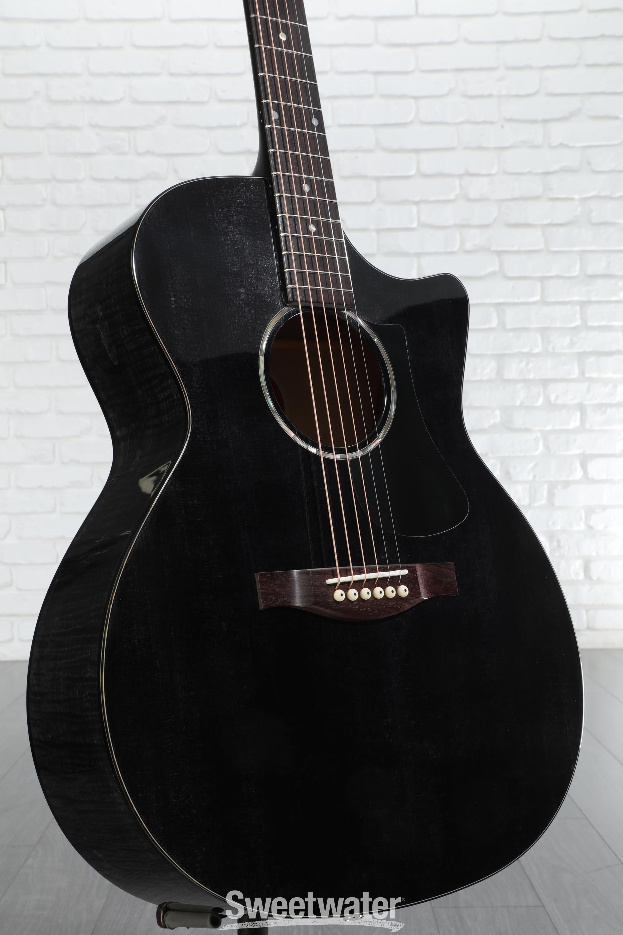 ギター Eastman PCH3-GACE-TBK EASTMAN PCH3-GACE-TBK TRANSLUCENT BLACK ACOUSTIC ELECTRIC