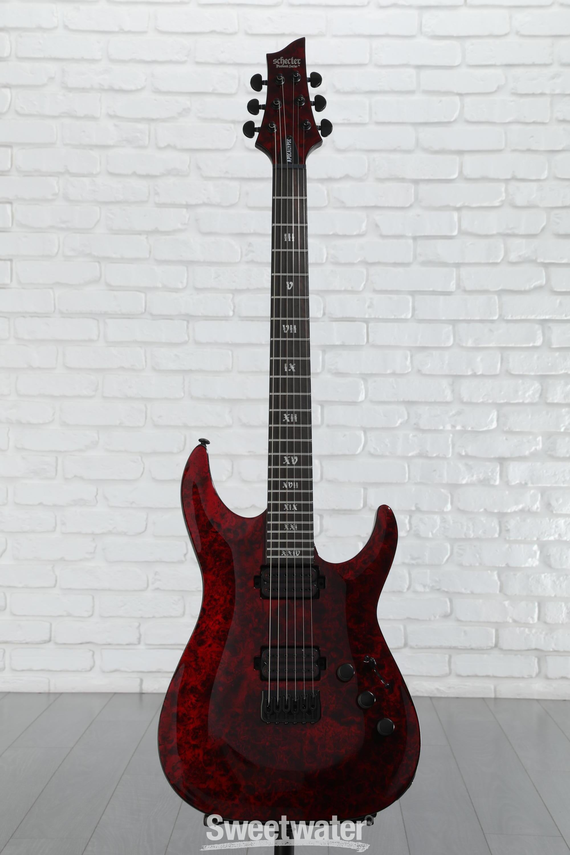 【10378】 ほぼ未使用 Schecter C-1 Apocalypse Schecter C-1 FR S Apolocalypse Guitar Purple Reign B-Stock