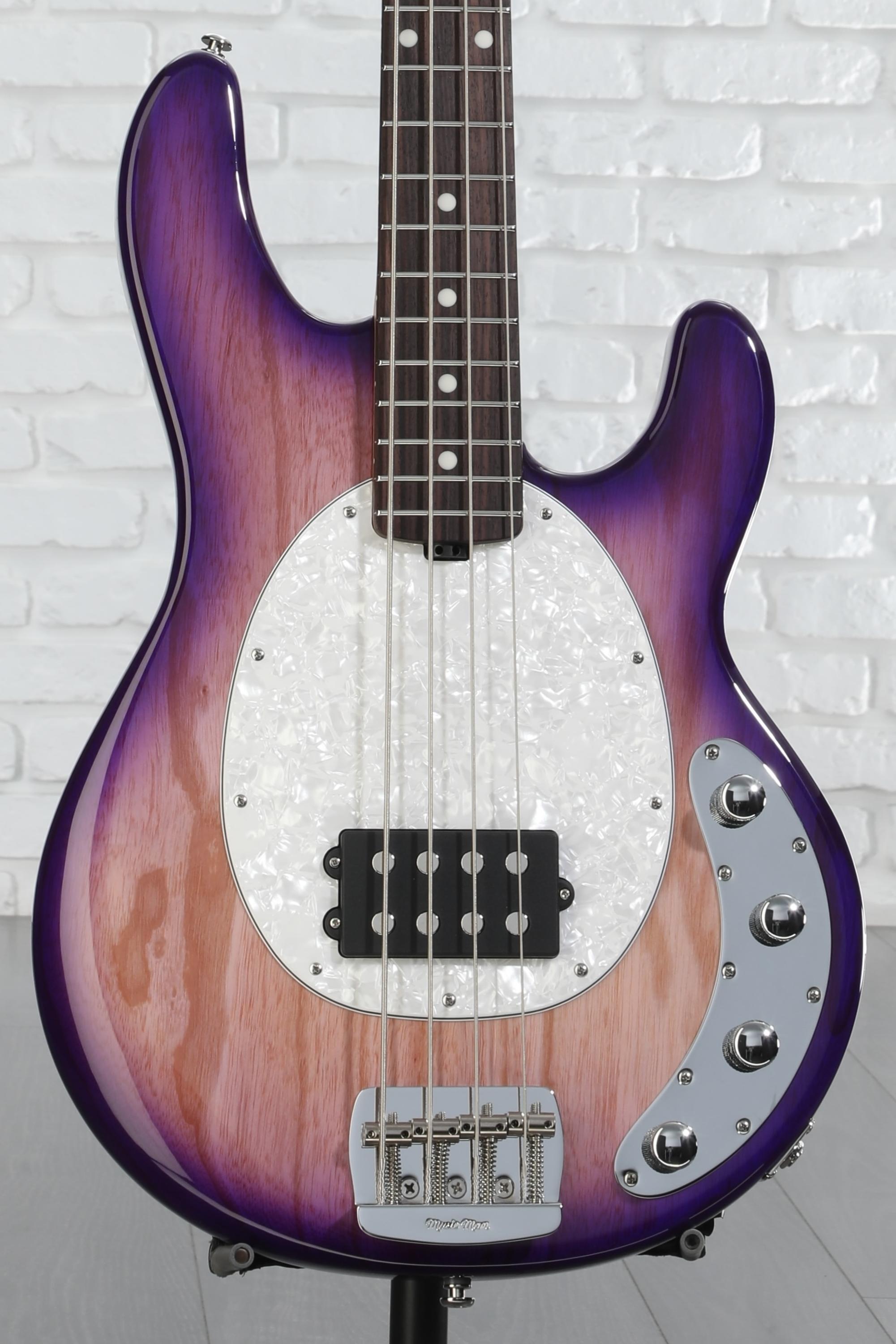 ERNIE BALL MUSIC MAN StingRay ベース ケース付き Ernie Ball Music Man StingRay Special Bass Guitar - Purple