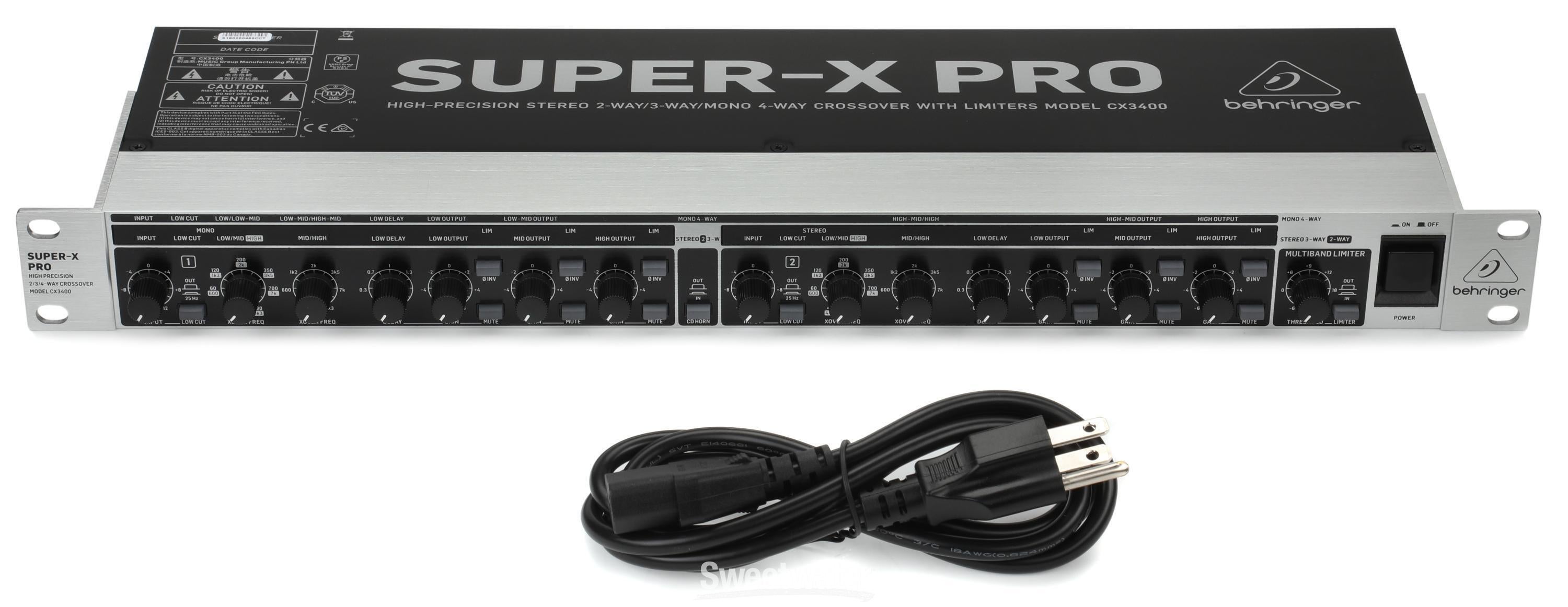 Behringer Super-X Pro CX3400 V2 Multi-channel Crossover with