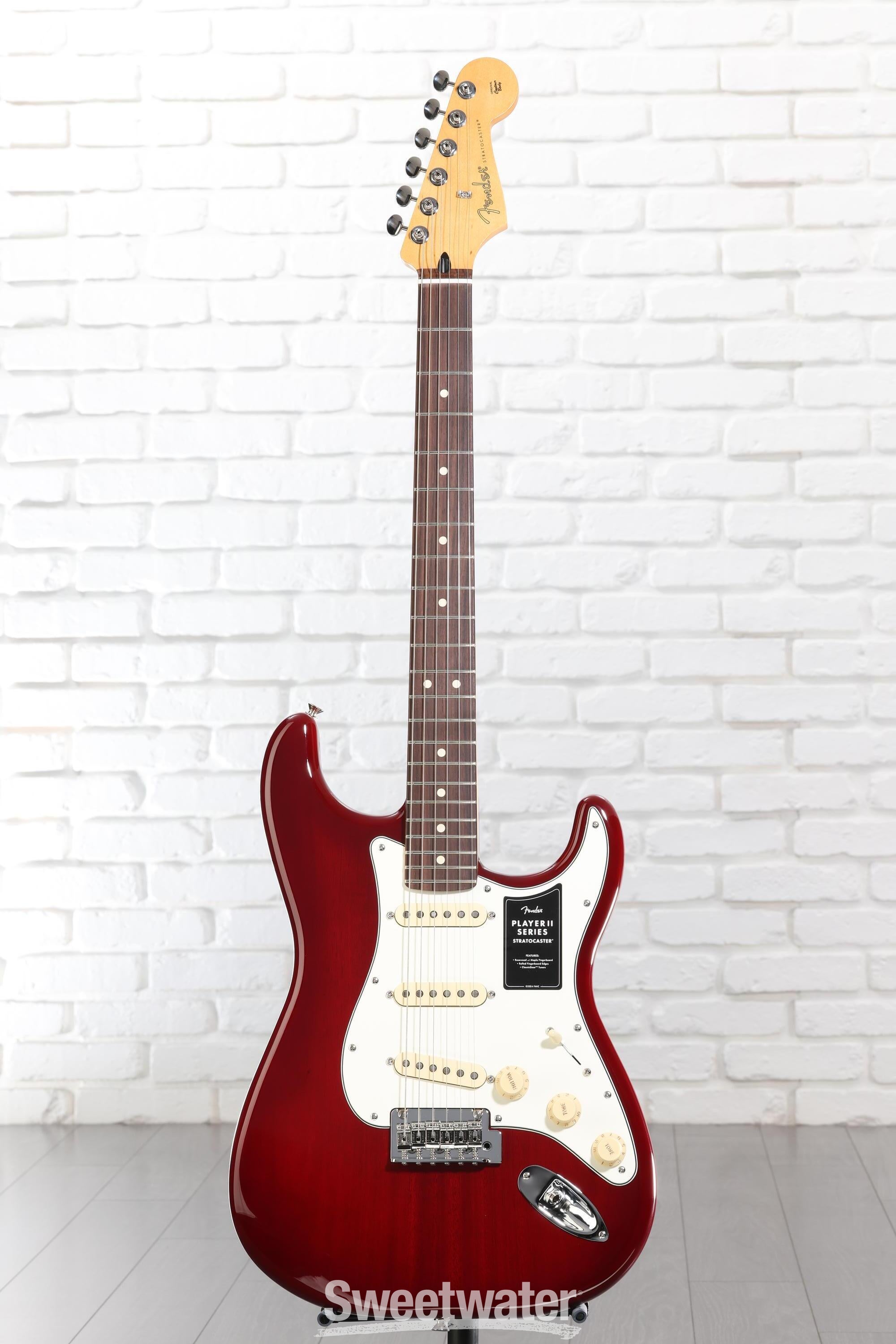 Fender Player II Stratocaster Electric Guitar - Transparent Cherry