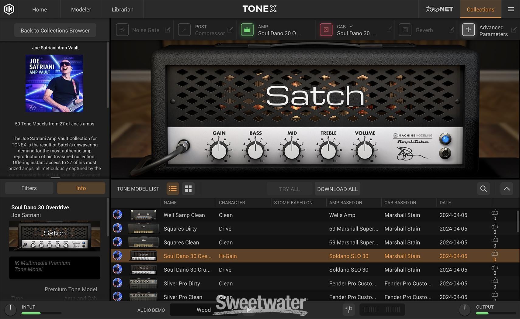 IK Multimedia TONEX Joe Satriani Amp Vault Expansion