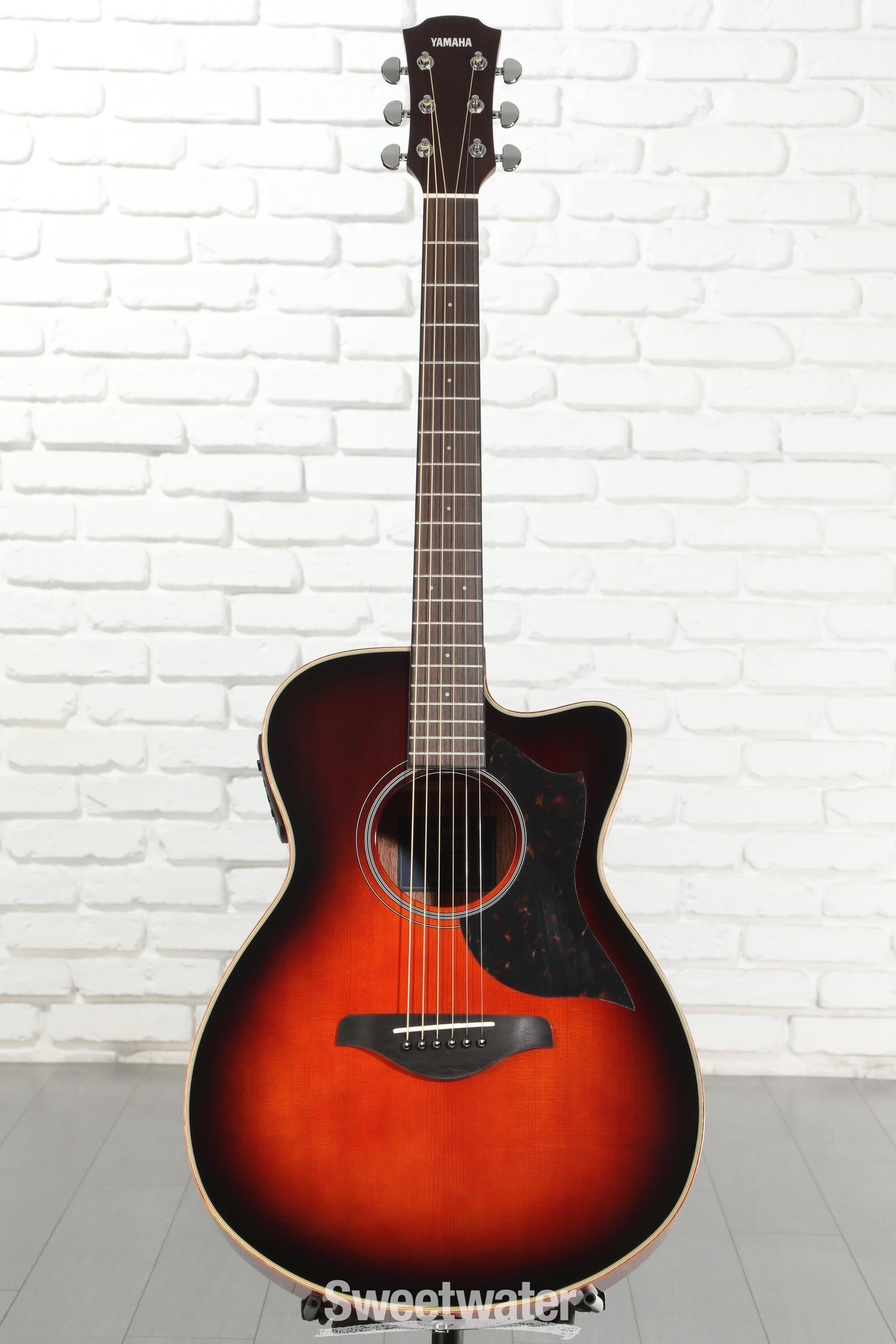 Yamaha AC1M Concert Cutaway Acoustic-electric Guitar - Tobacco