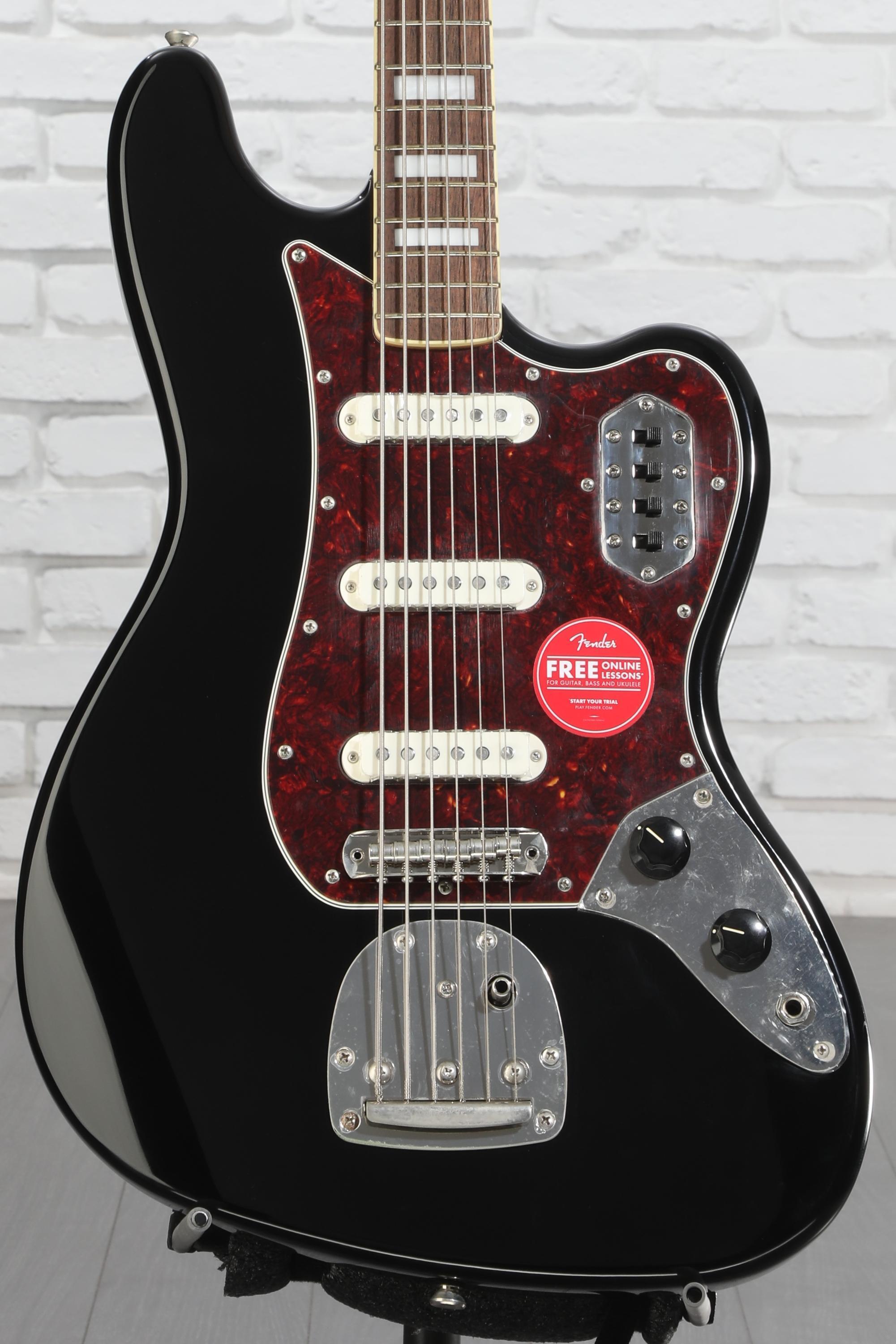 SQUIER Classic Vibe Bass Ⅵ Squier Classic Vibe Bass VI Guitar - Black | Sweetwater