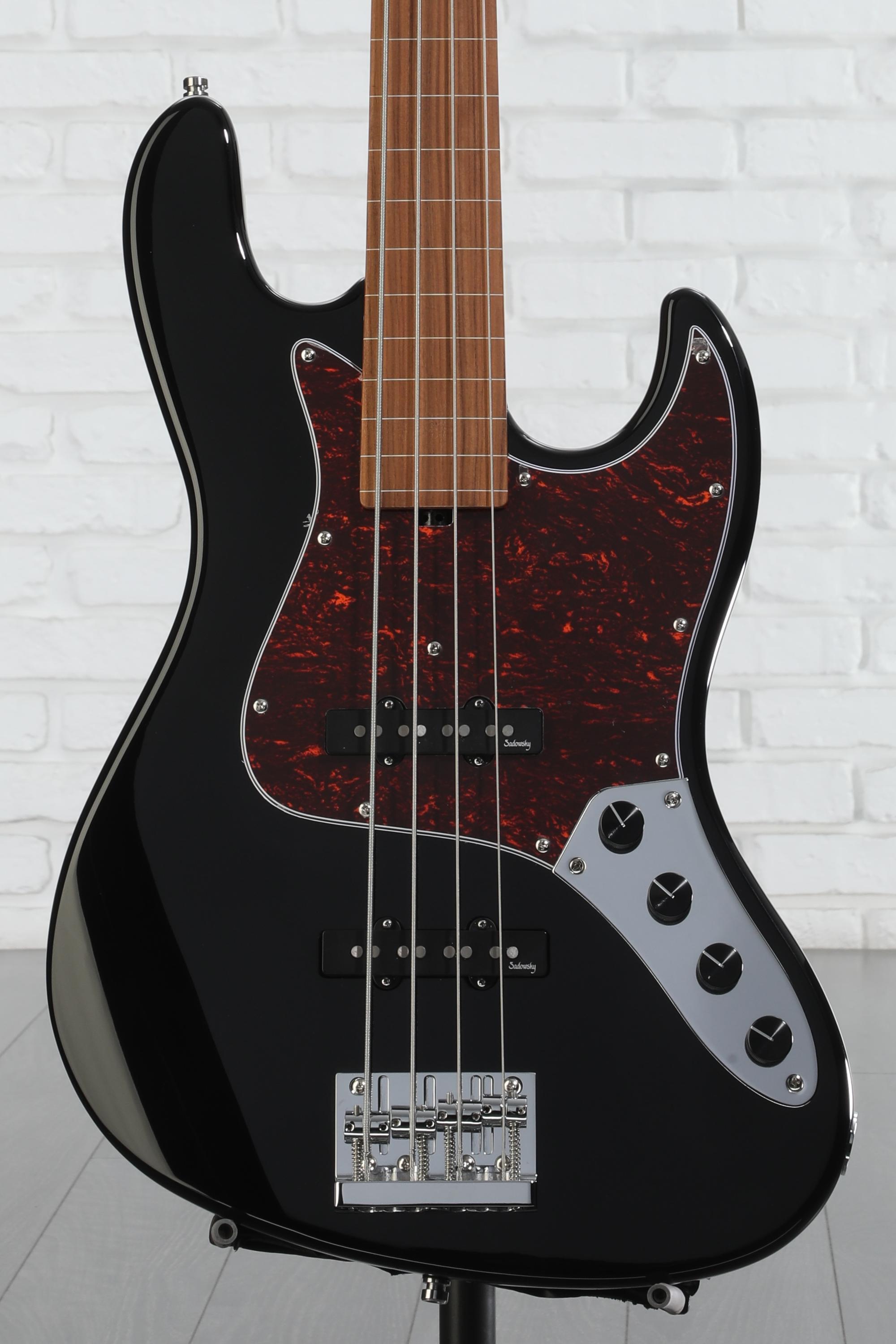 Sadowsky MetroExpress Vintage JJ Bass Fretless, 4-string - Black