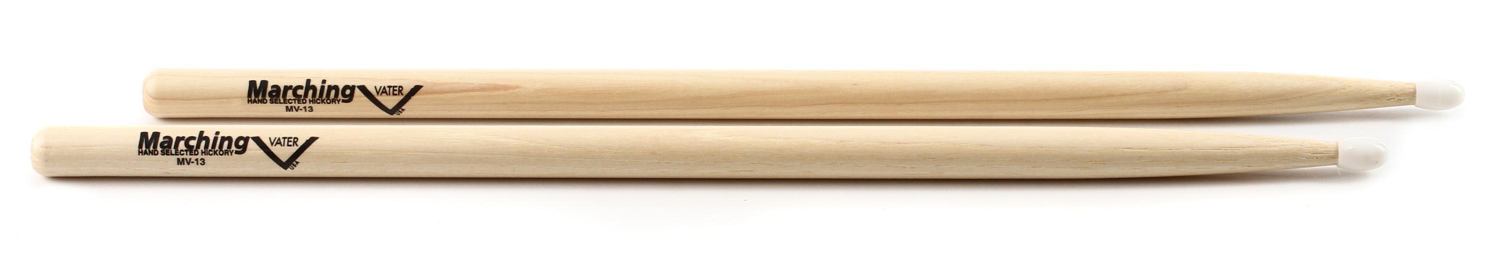 Photo of Vater Marching Snare and Tenor Drumsticks - Nylon Tip