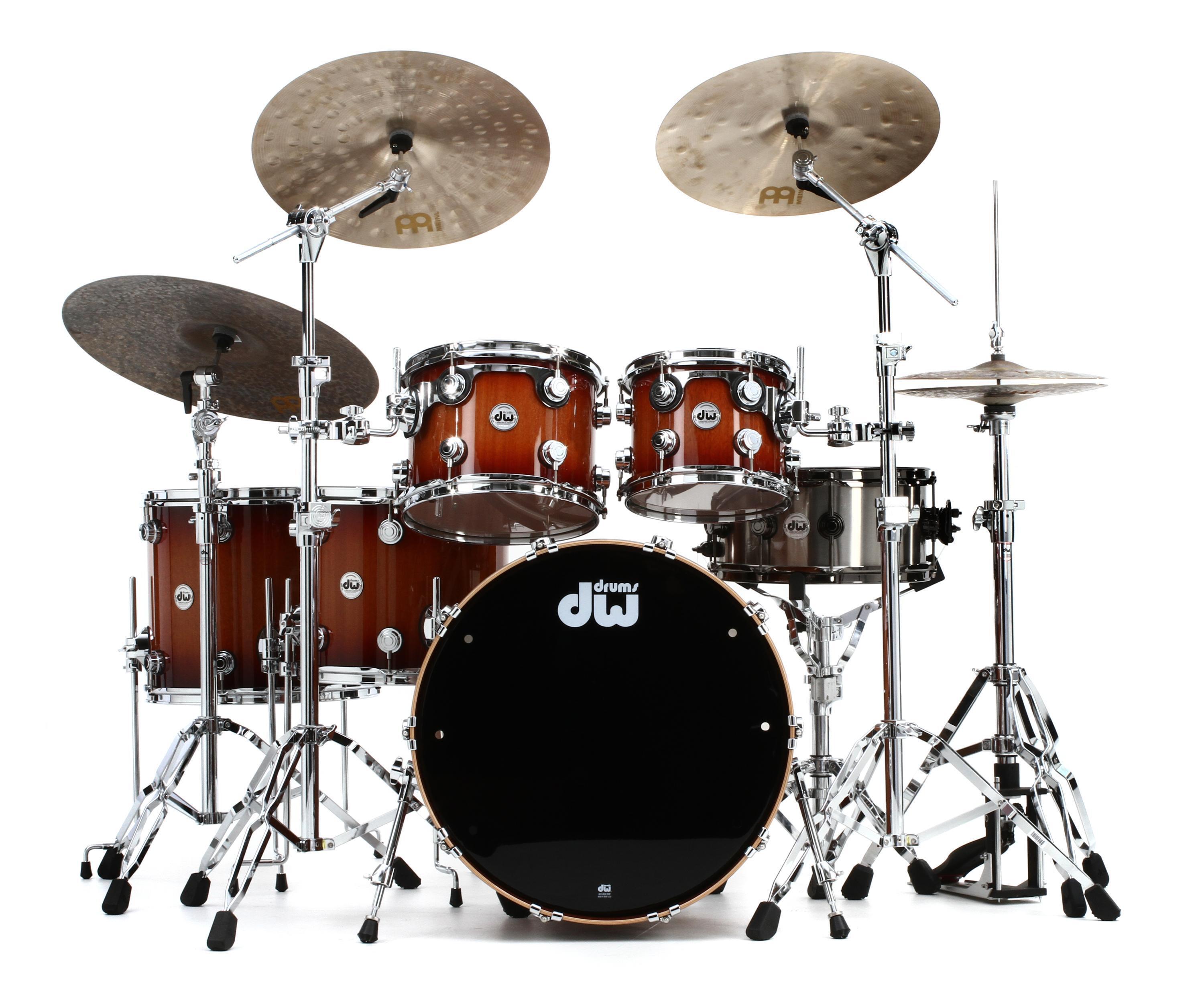 DW Collector's Series Lacquer Cherry/Mahogany 5-piece Shell Pack