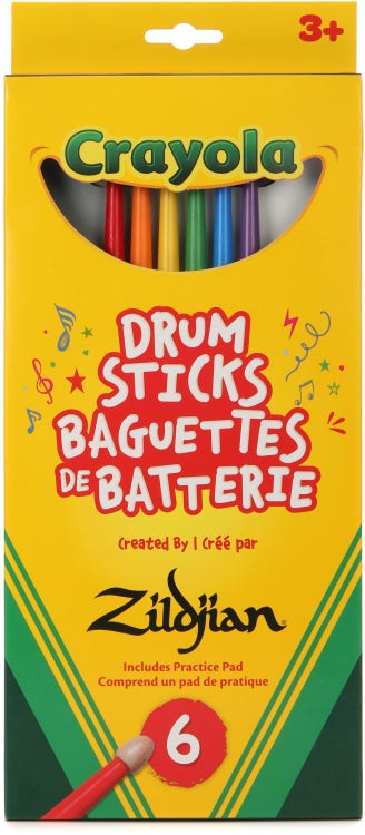 Zildjian x Crayola Kids Drumsticks Set - Multicolored