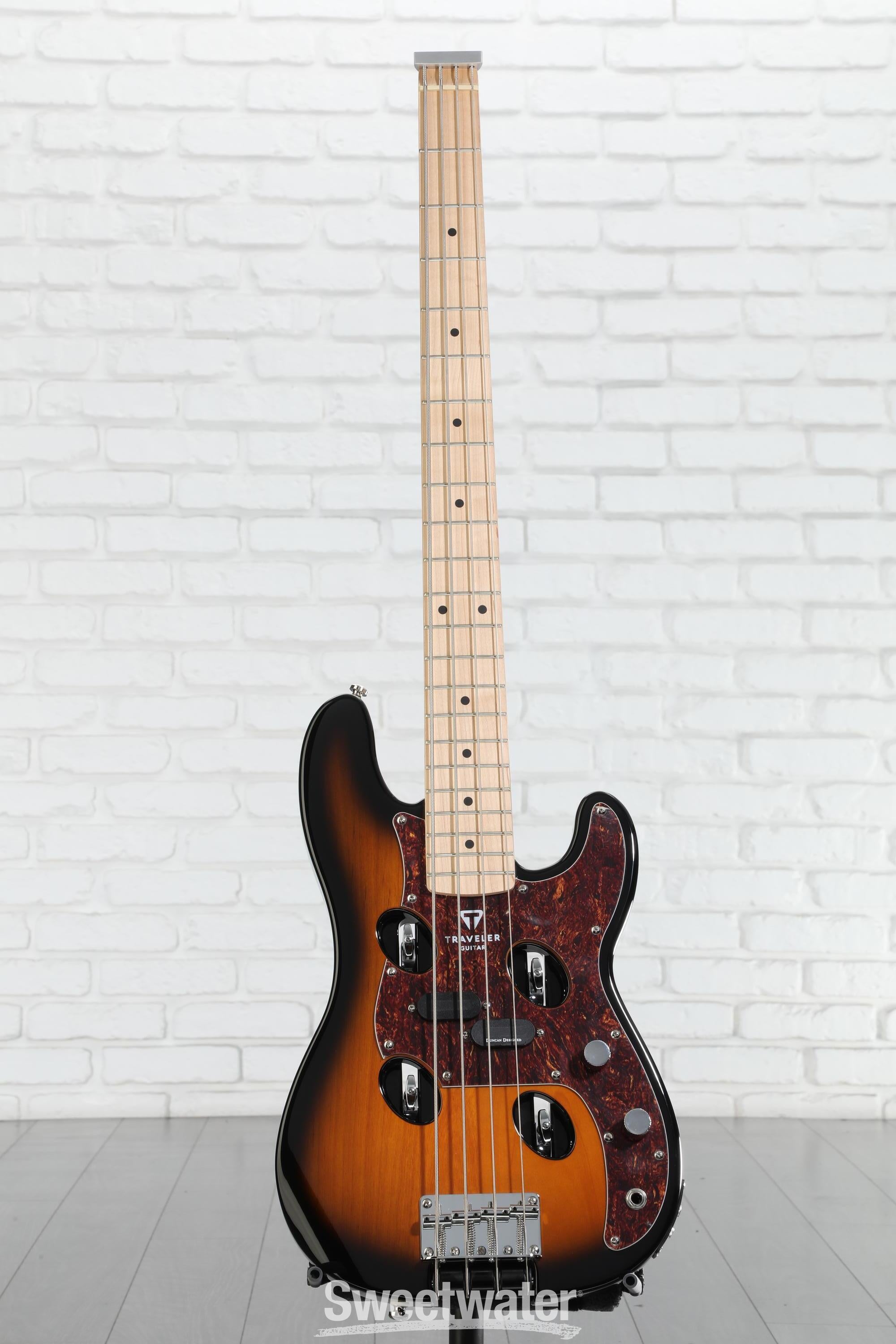 Traveler Guitar TB-4P Bass Guitar - Sunburst | Sweetwater