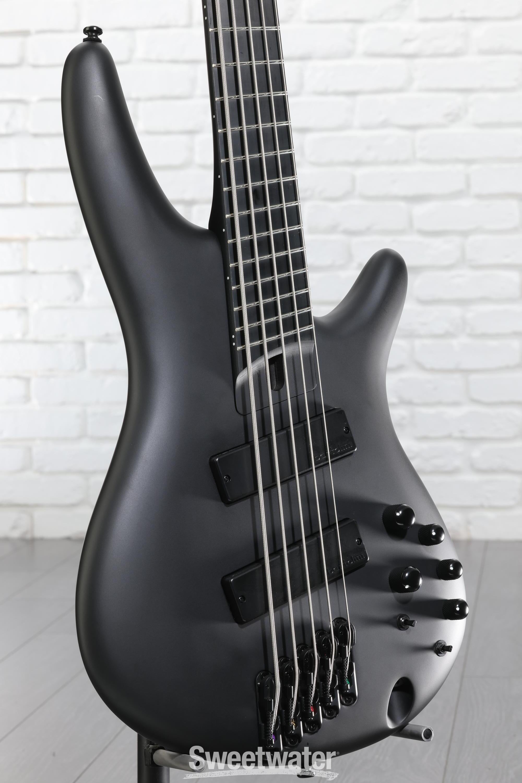 Ibanez Iron Label SRMS625EX - Black Flat | Sweetwater