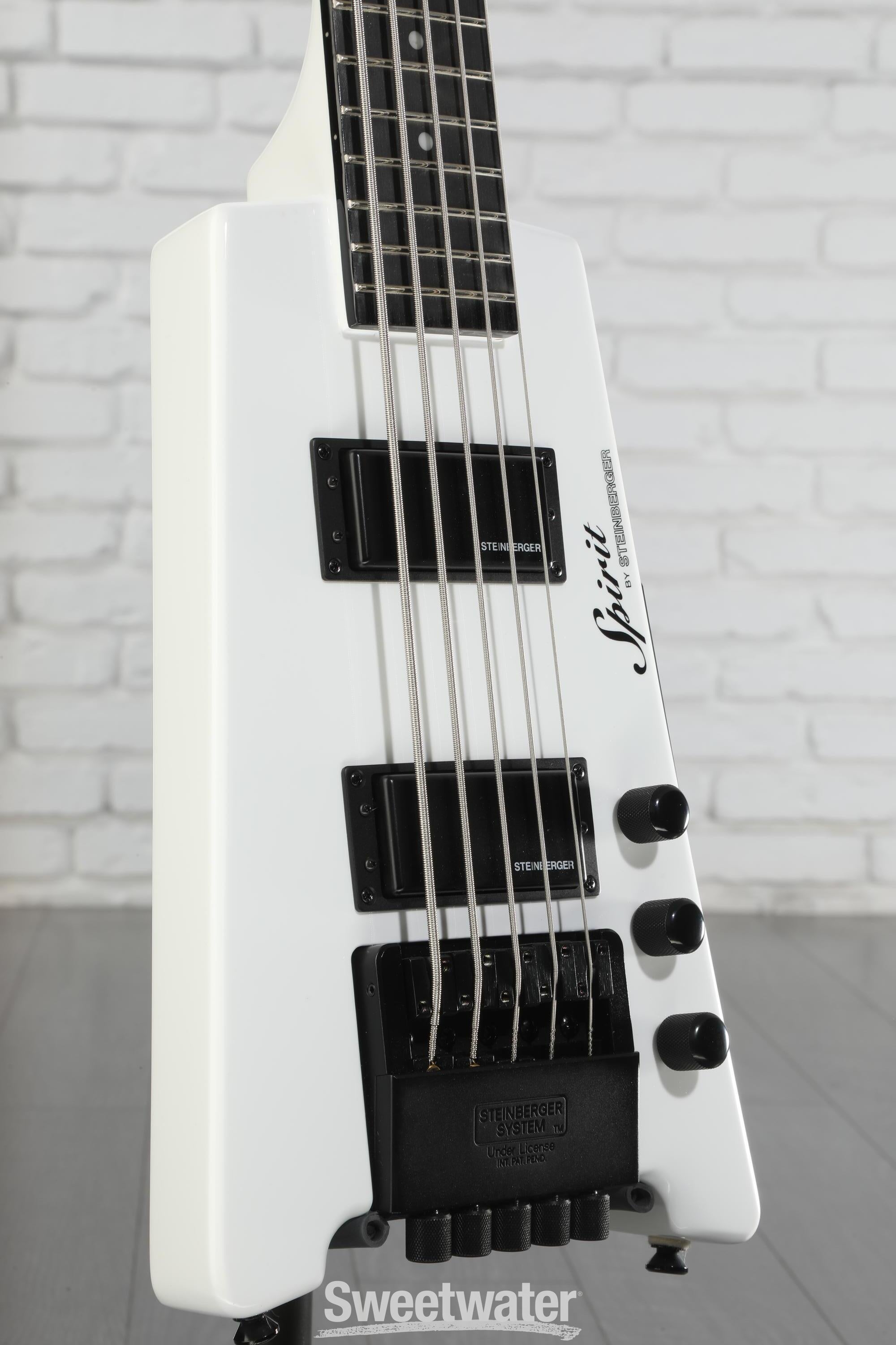 Steinberger SPIRIT XT-25 BK 5弦ベース ホワイト 白 Steinberger Spirit XT-25 5-string Bass Guitar - White