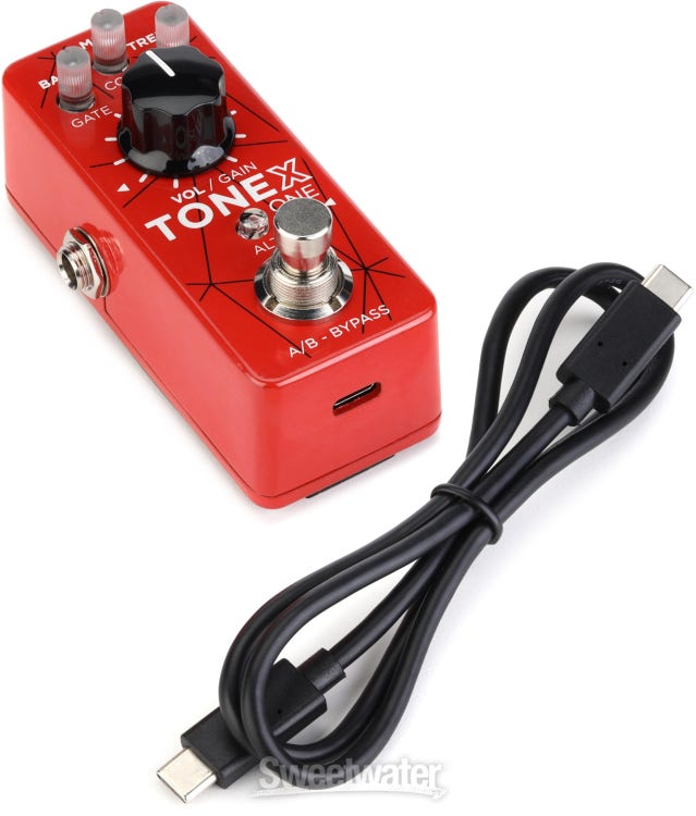 IK Multimedia TONEX ONE Brown Sound Amplifier/Cab/Effect Modeling Pedal - Limited Edition Red