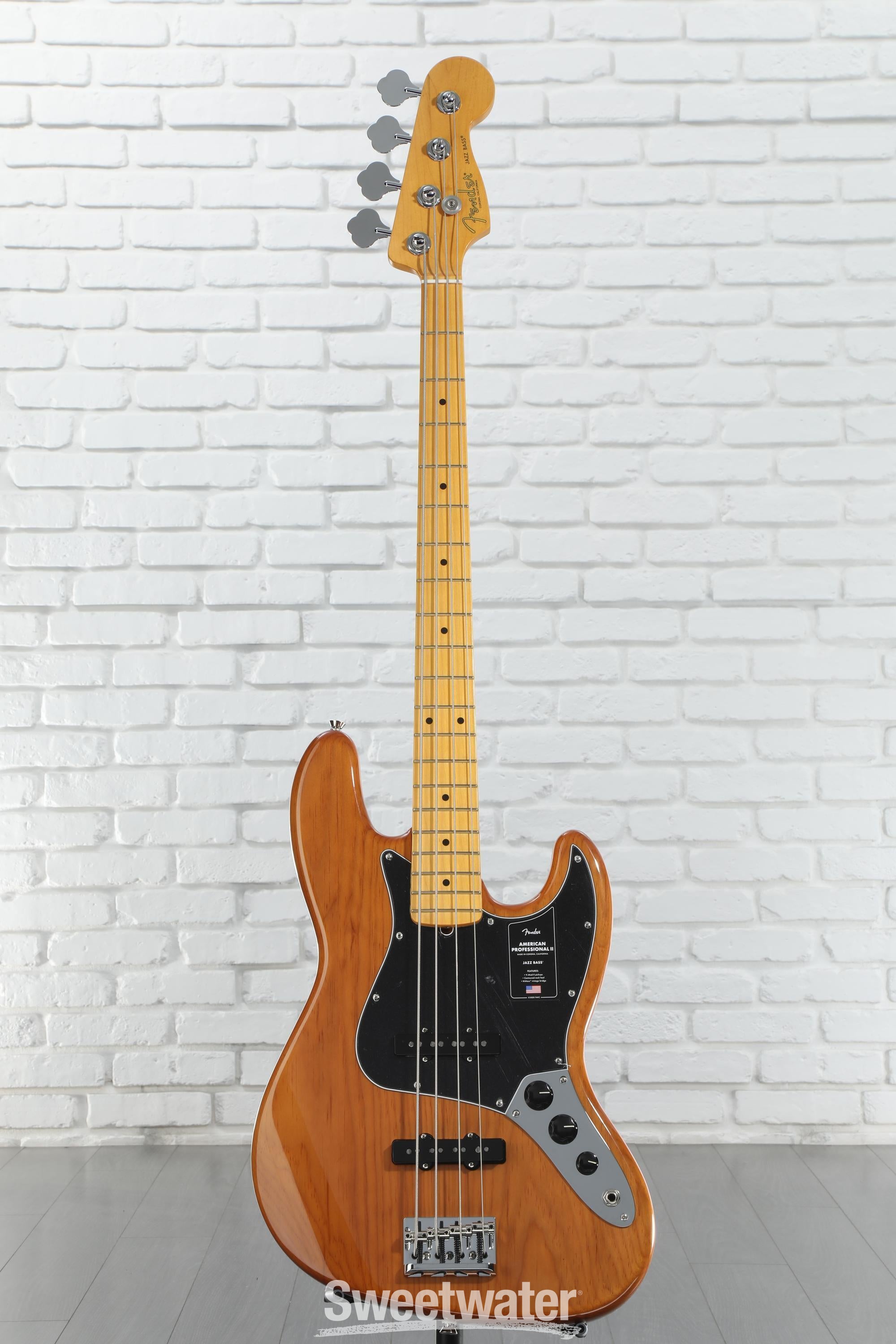 Fender American Professional II Jazz Bass Guitar - Natural