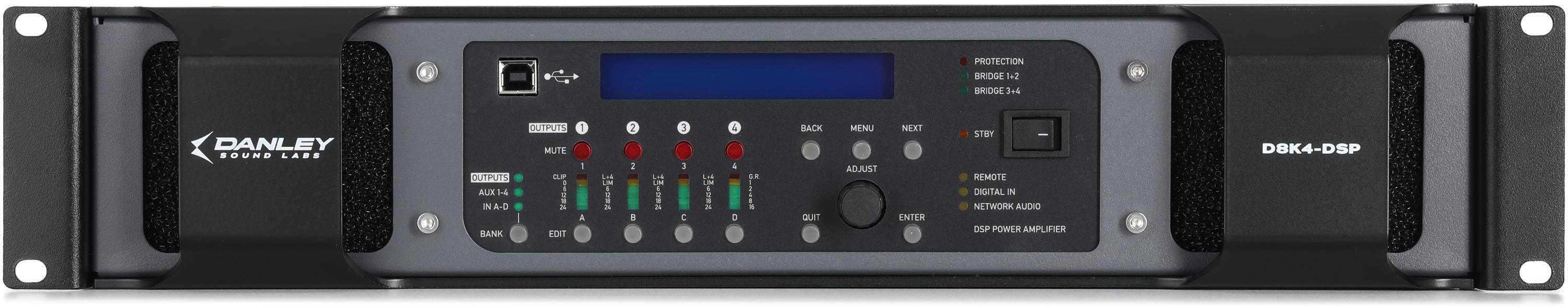 Crown DCi 8|300N 300-watt 8-channel Networked 70V Power Amplifier