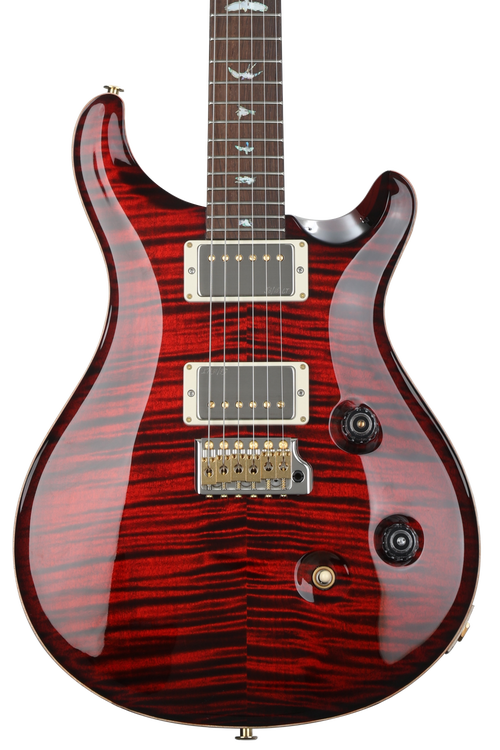 PRS Custom 24 10 Top Electric Guitar, Fire Red Burst – Alto