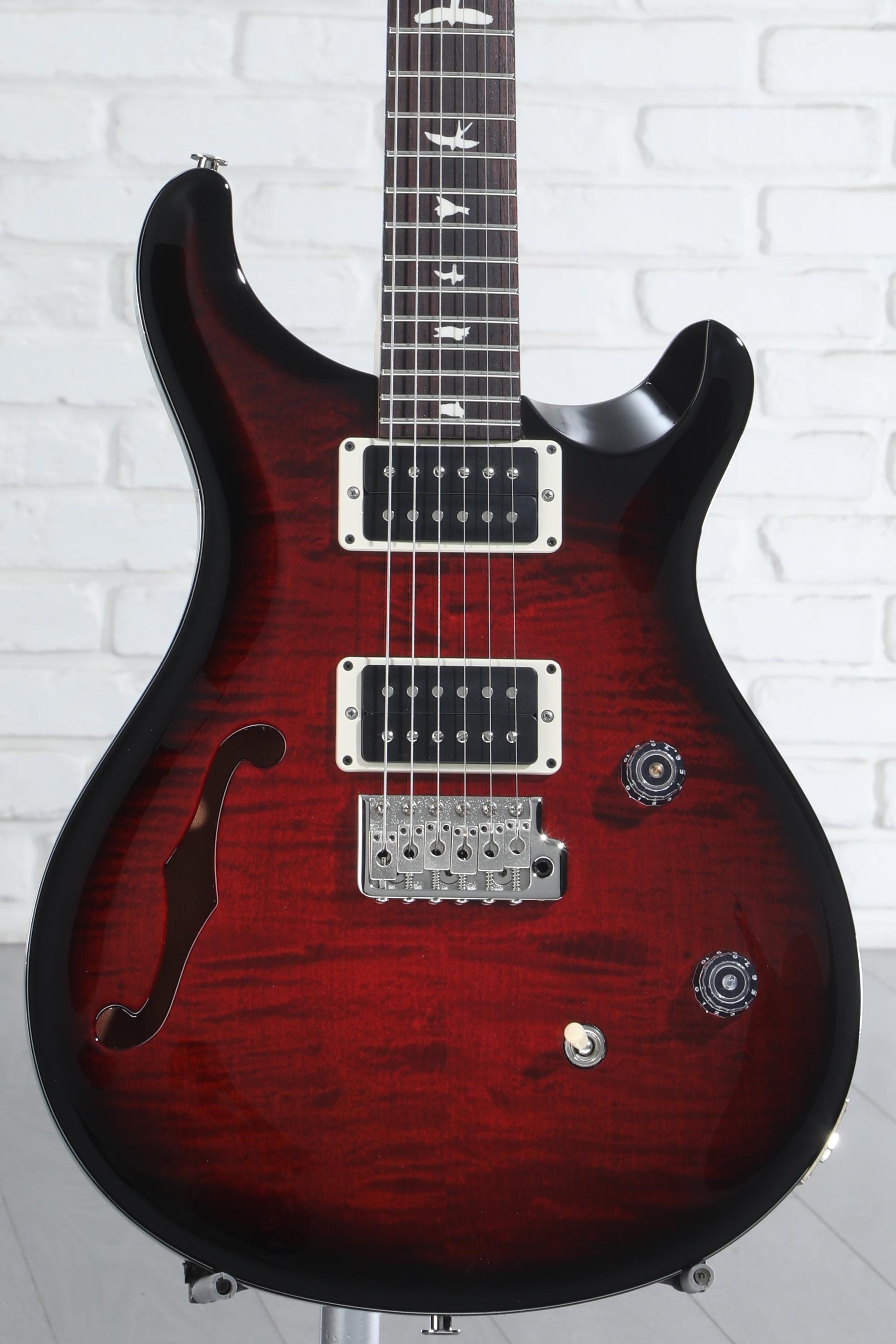 PRS CE 24 Semi-Hollow Electric Guitar - Fire Red Smokeburst