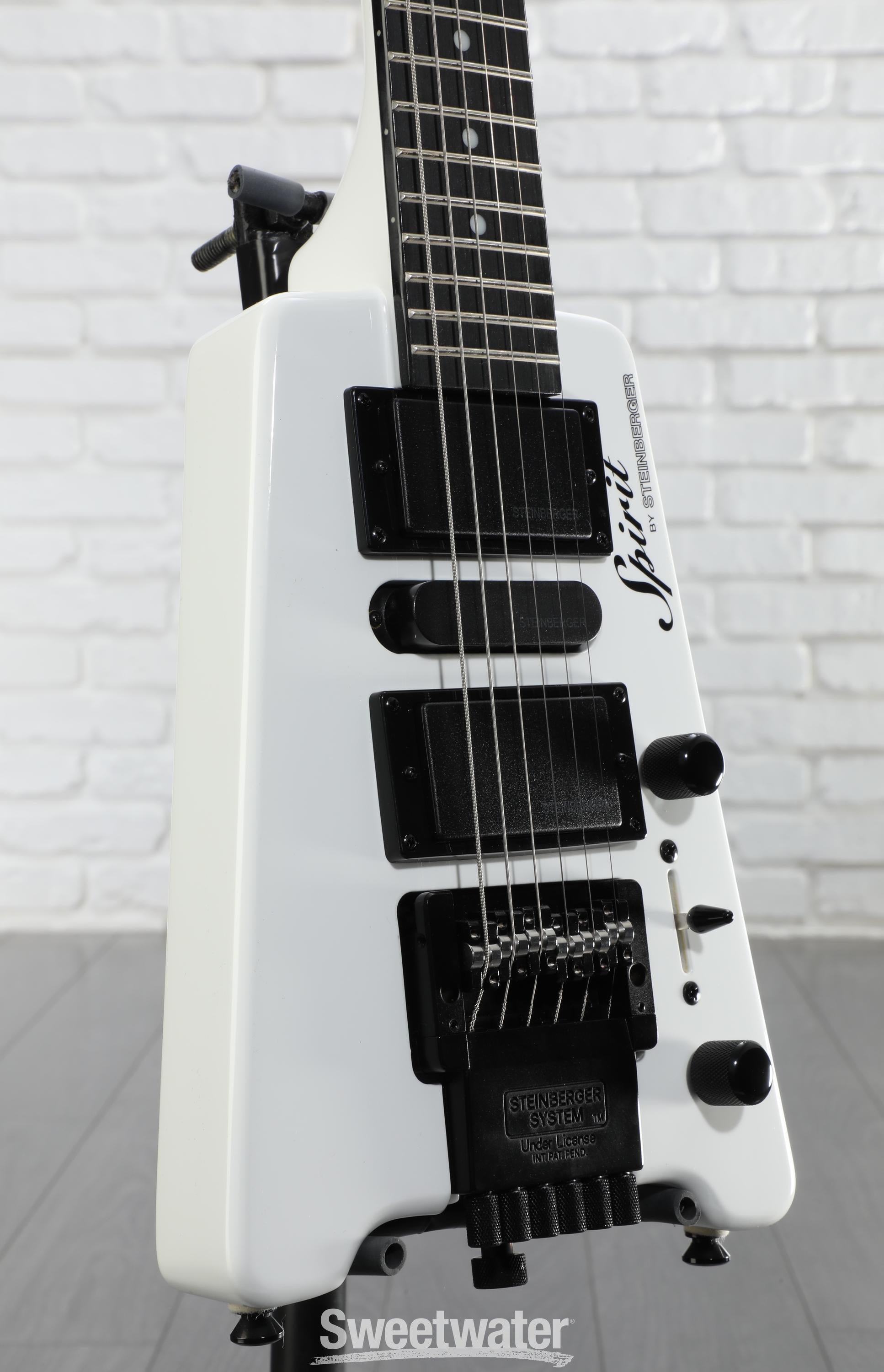 【 生産終了】STEINBERGER Spirit GT-PRO DELUXE Steinberger Spirit GT-PRO Deluxe Electric Guitar - White | Sweetwater