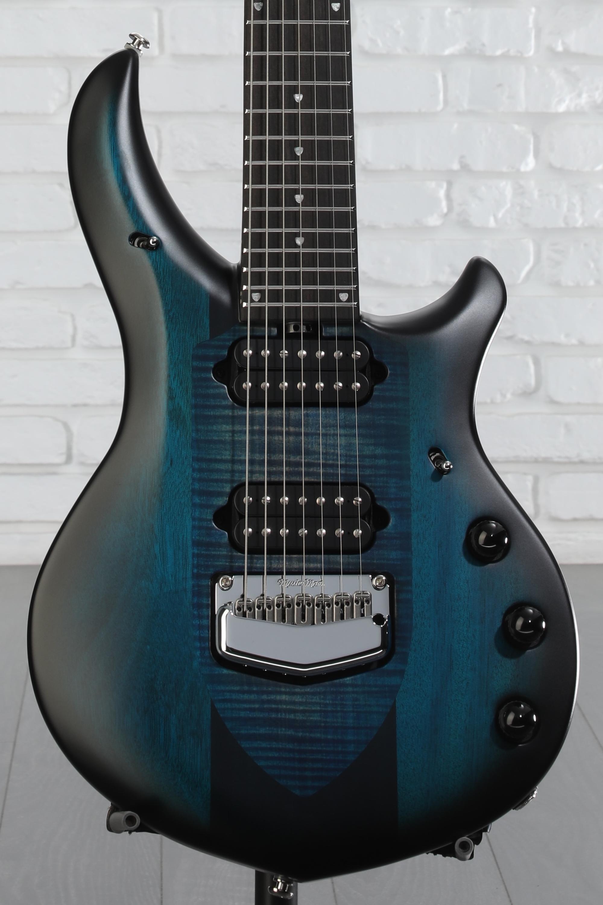 ギター EARNIE BALL MUSICMAN MAJESTY 7 BLUE HONU Ernie Ball Music Man John Petrucci Majesty - Blue Honu