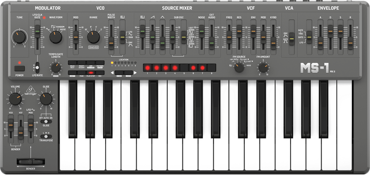 Behringer MS-1 MK II-RD 32-key Monophonic Analog Synthesizer