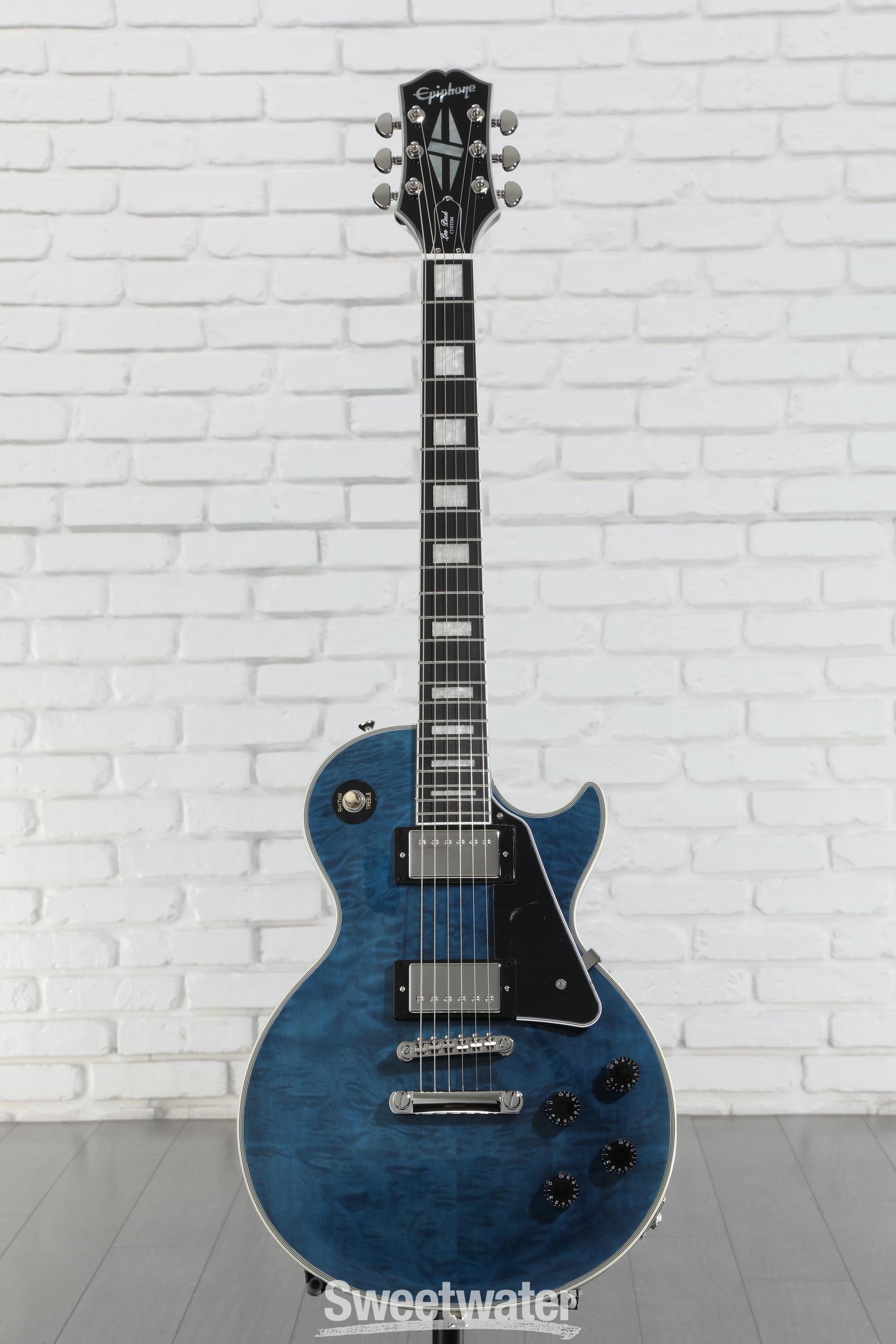 Epiphone Les Paul Custom Electric Guitar - Viper Blue