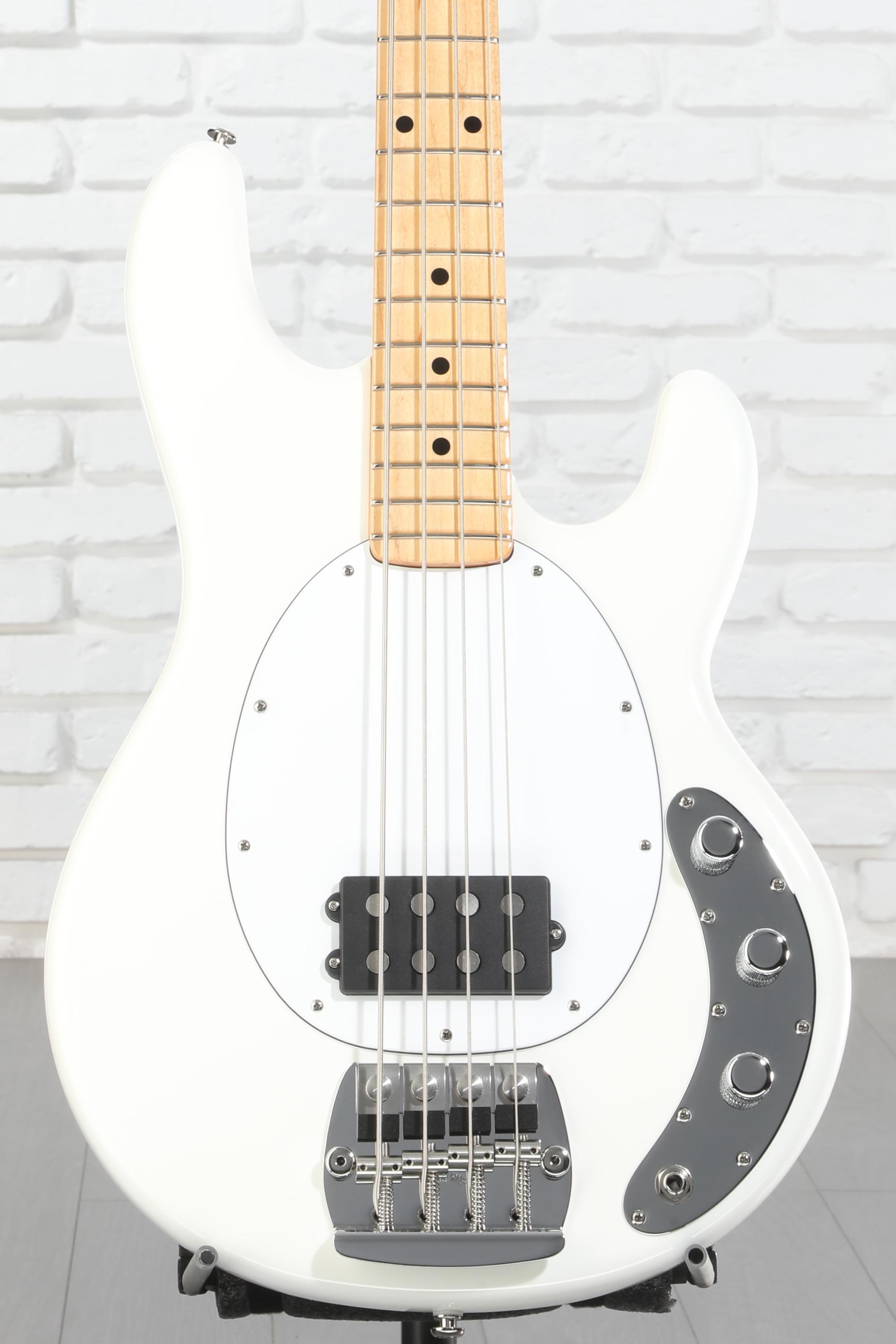 Ernie Ball Music Man Retro '70s StingRay Bass Guitar - White