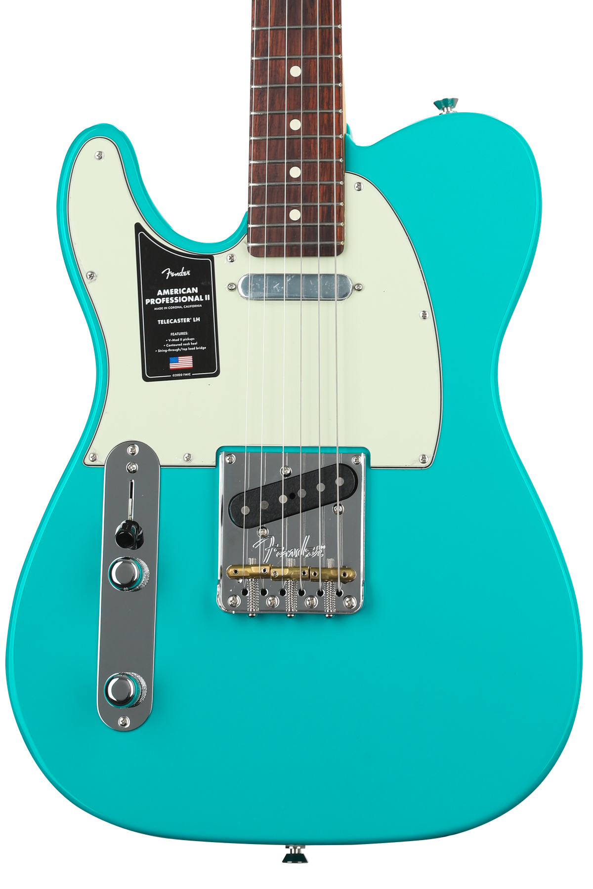 Fender American Professional II Telecaster Left handed Miami Blue with Rosewood Fingerboard
